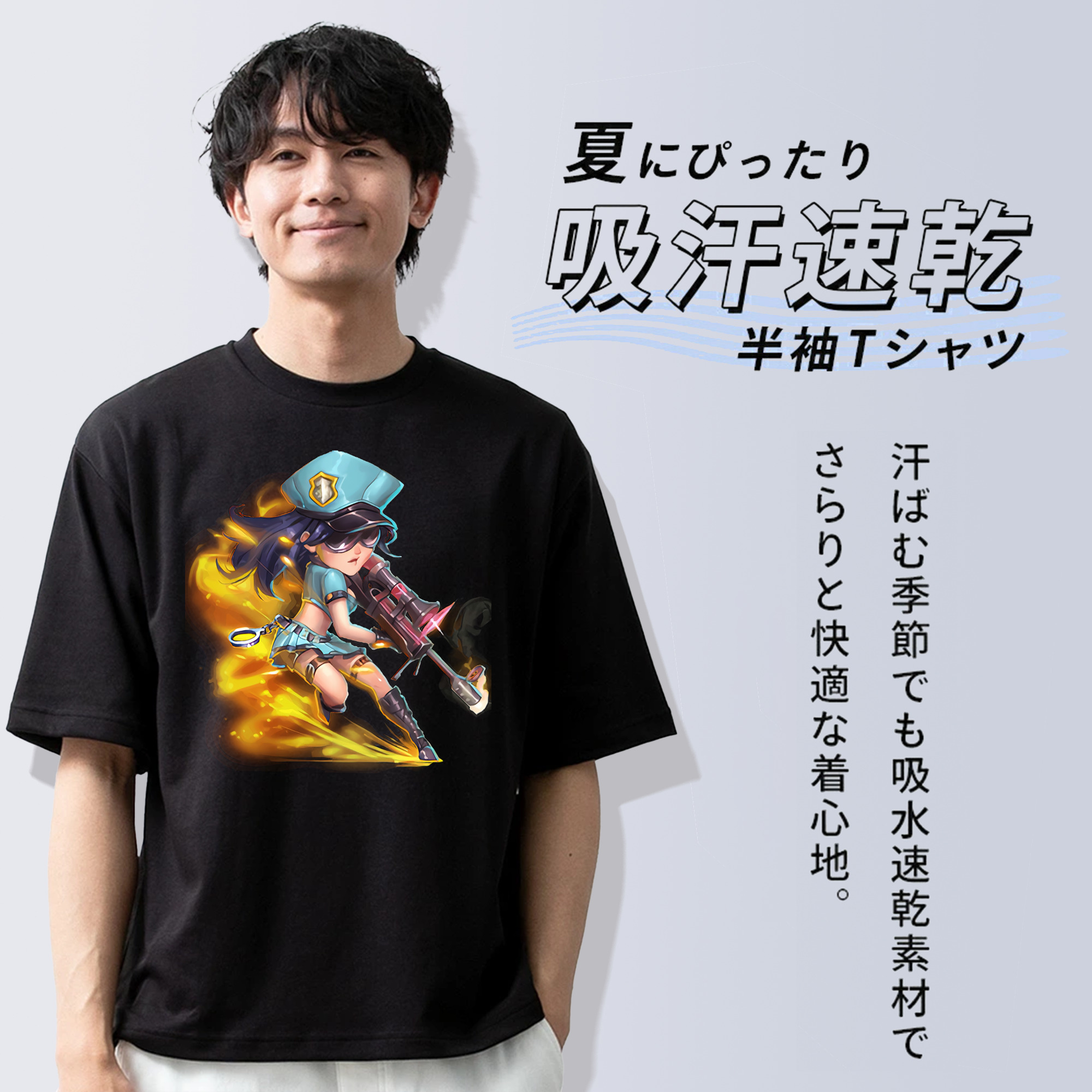 リーグ・オブ・レジェンド League of Legends LOL 綿100％半袖Tシャツ（フロントプリント）