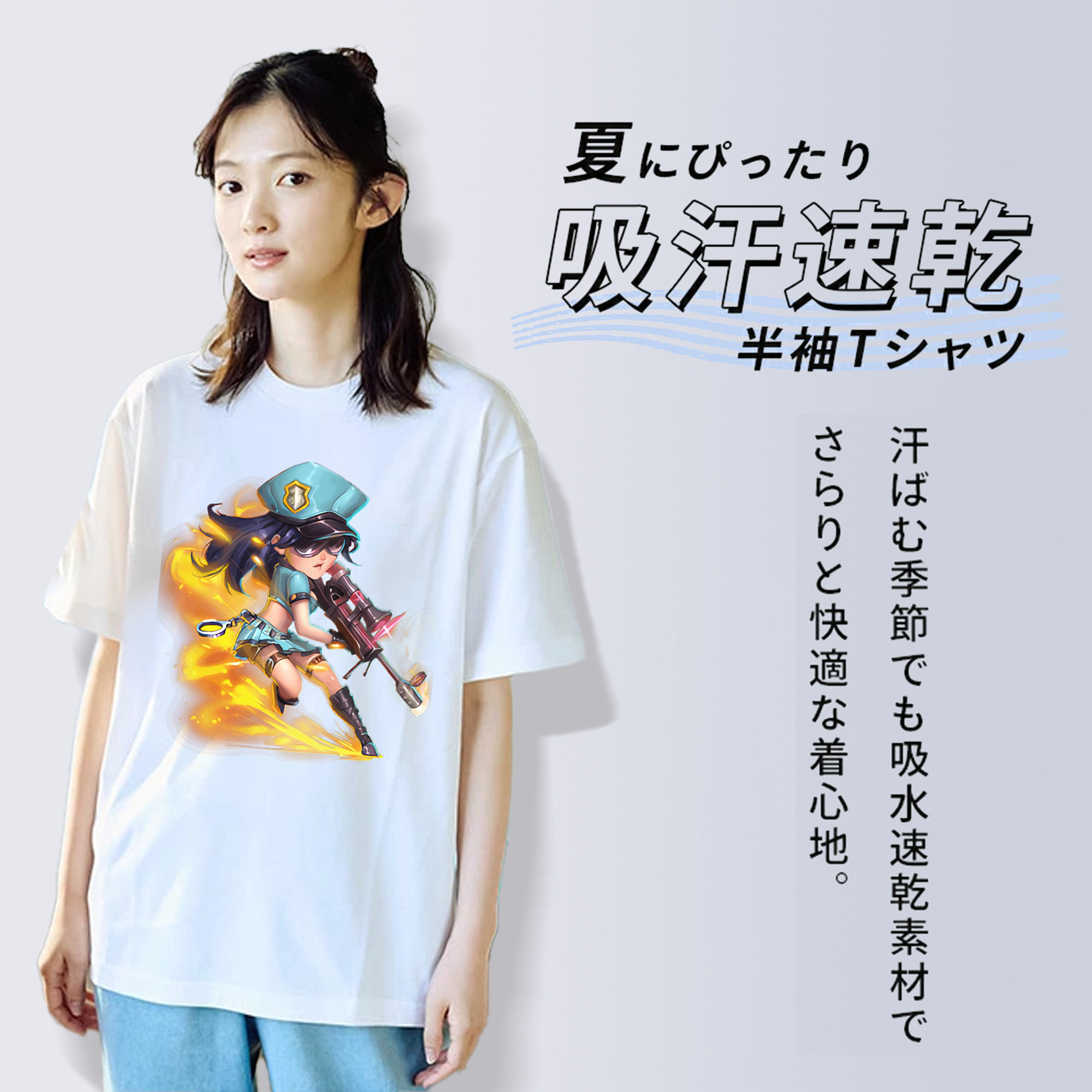 リーグ・オブ・レジェンド League of Legends LOL 綿100％半袖Tシャツ（フロントプリント）