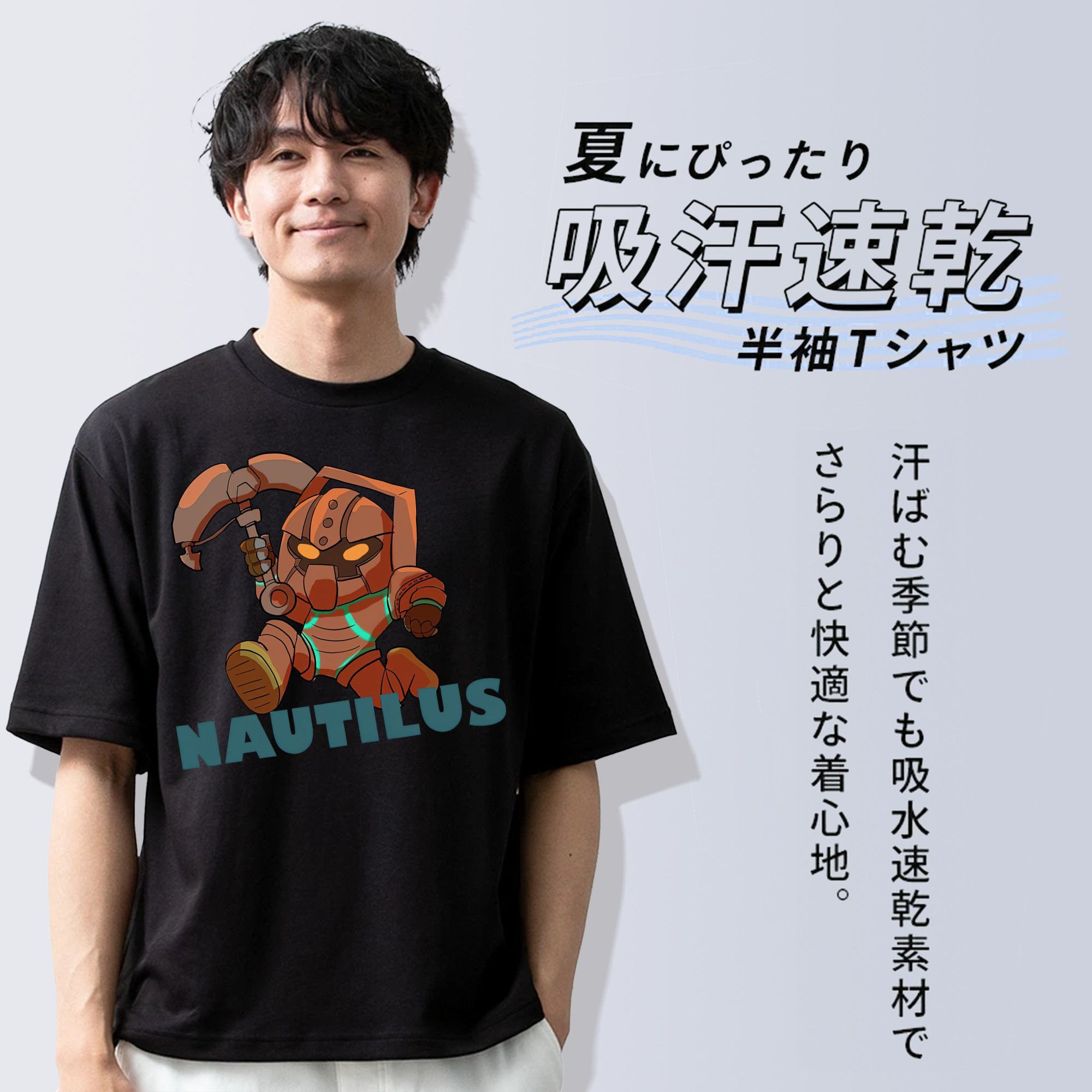 リーグ・オブ・レジェンド League of Legends LOL 綿100％半袖Tシャツ（フロントプリント）