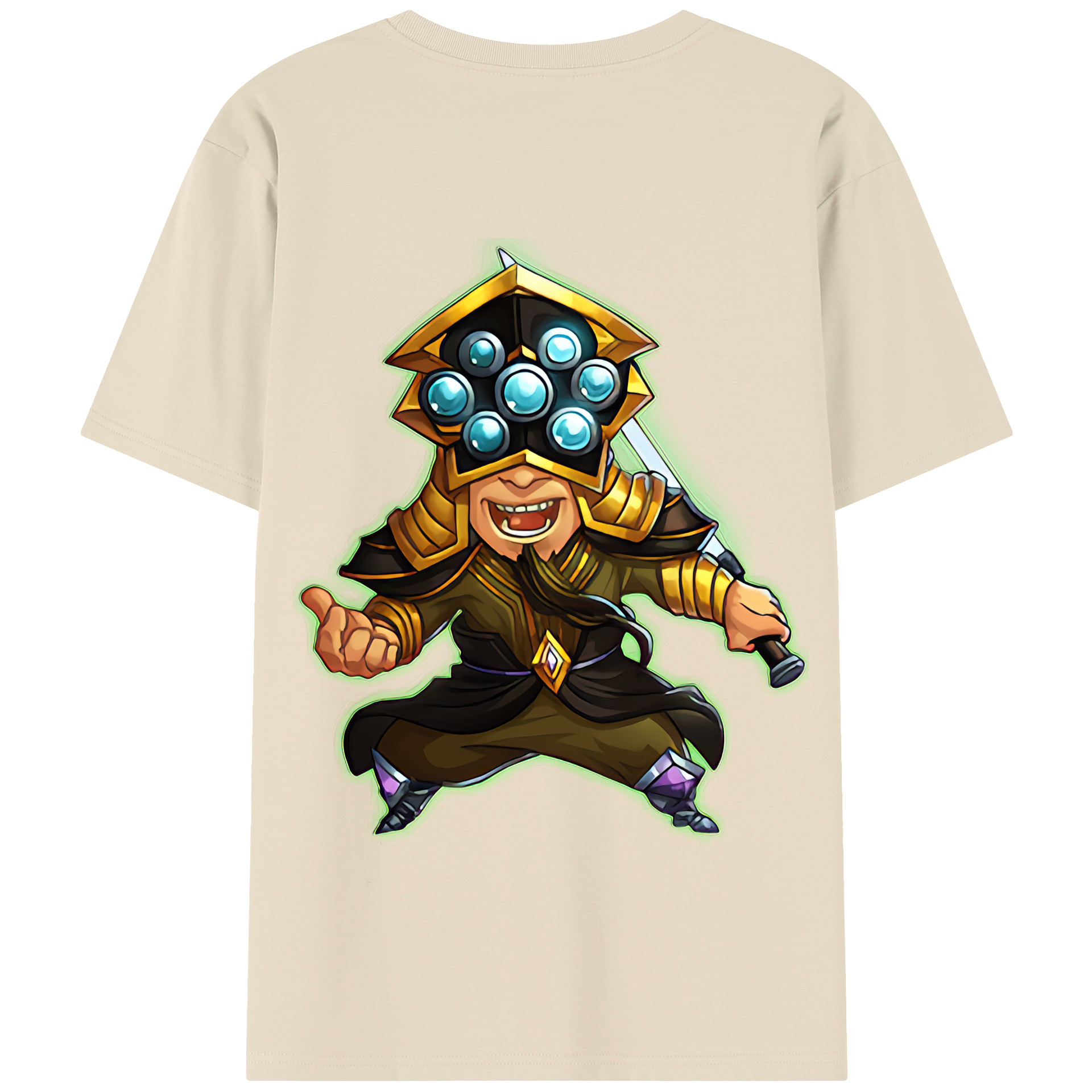 リーグ・オブ・レジェンド League of Legends LOL 綿100％半袖Tシャツ（背面プリント）