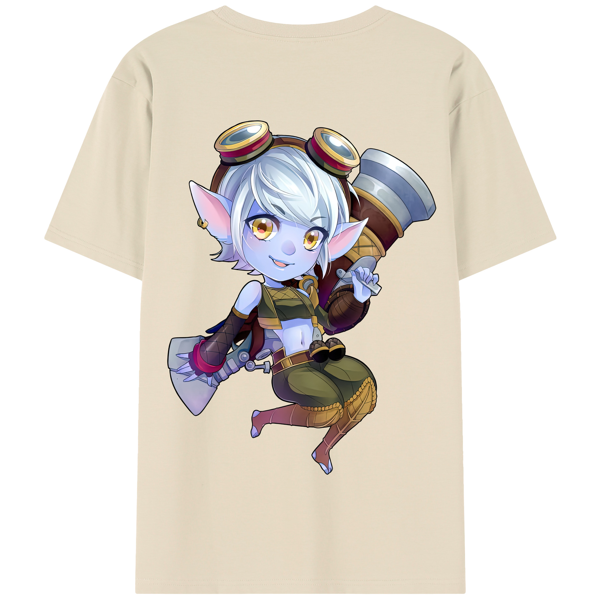 リーグ・オブ・レジェンド League of Legends LOL 綿100％半袖Tシャツ（背面プリント）