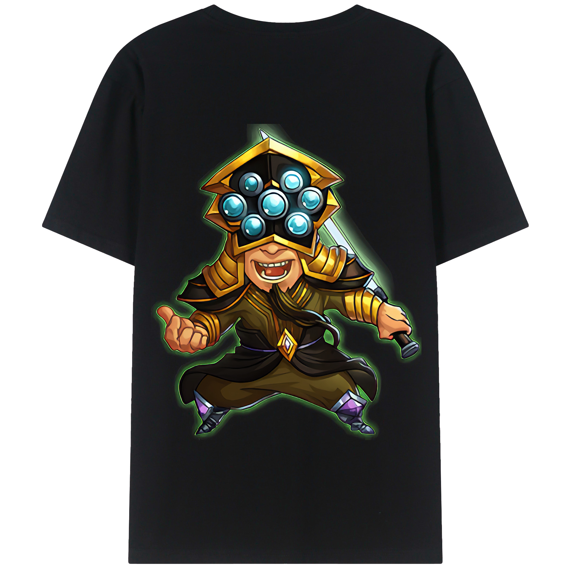 リーグ・オブ・レジェンド League of Legends LOL 綿100％半袖Tシャツ（背面プリント）