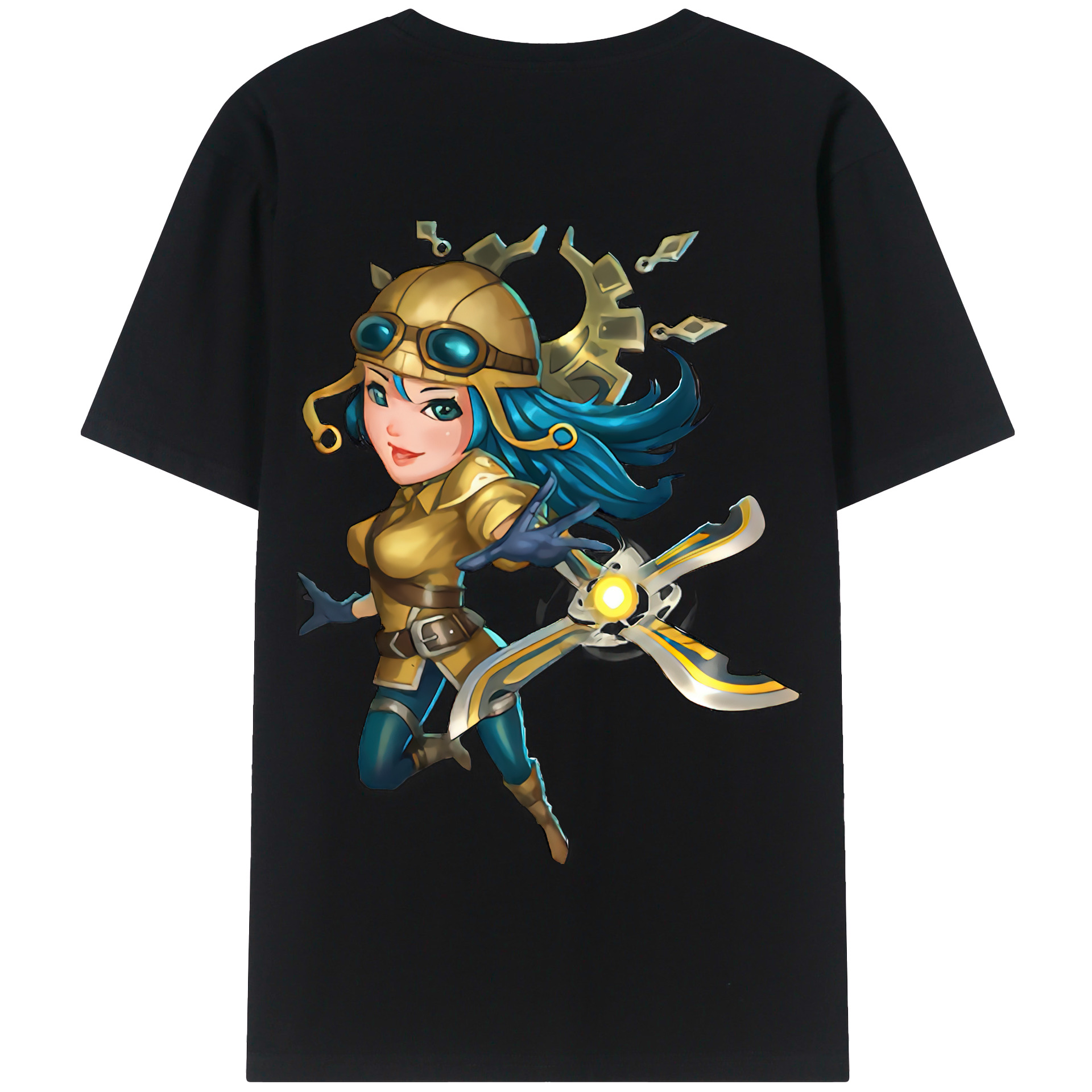 リーグ・オブ・レジェンド League of Legends LOL 綿100％半袖Tシャツ（背面プリント）