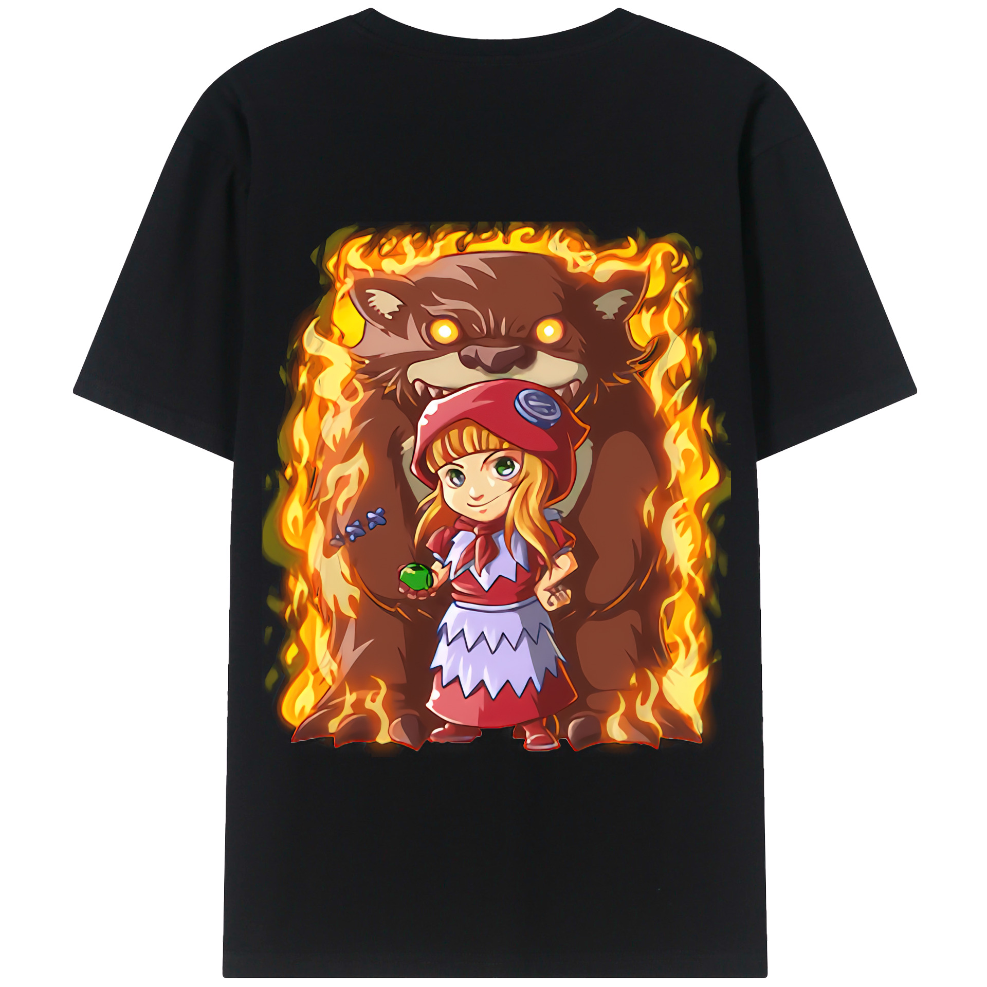 リーグ・オブ・レジェンド League of Legends LOL 綿100％半袖Tシャツ（背面プリント）
