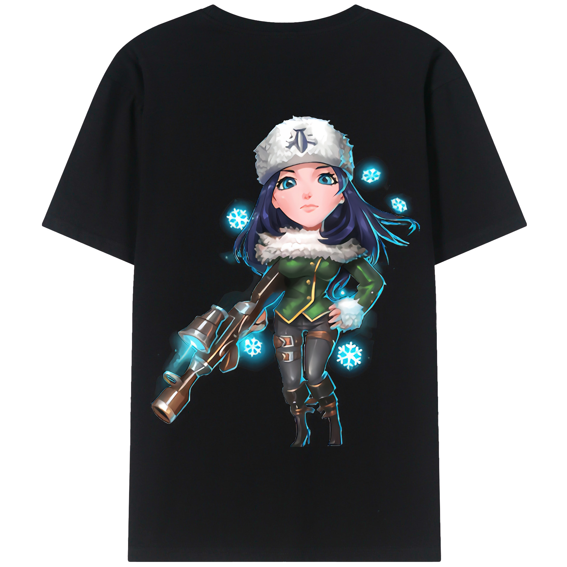 リーグ・オブ・レジェンド League of Legends LOL 綿100％半袖Tシャツ（背面プリント）