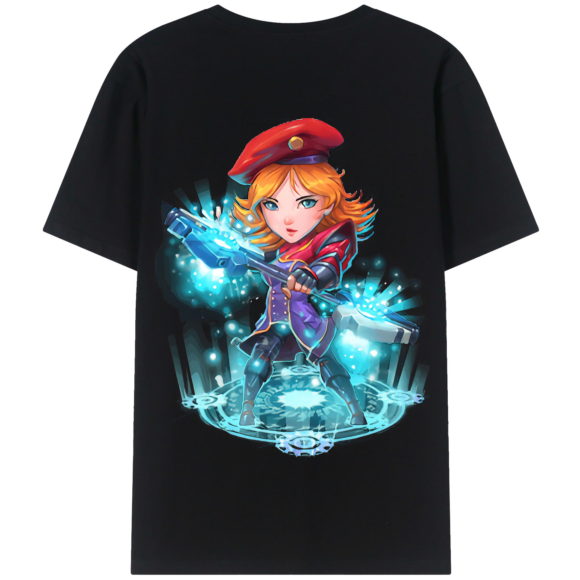 リーグ・オブ・レジェンド League of Legends LOL 綿100％半袖Tシャツ（背面プリント）