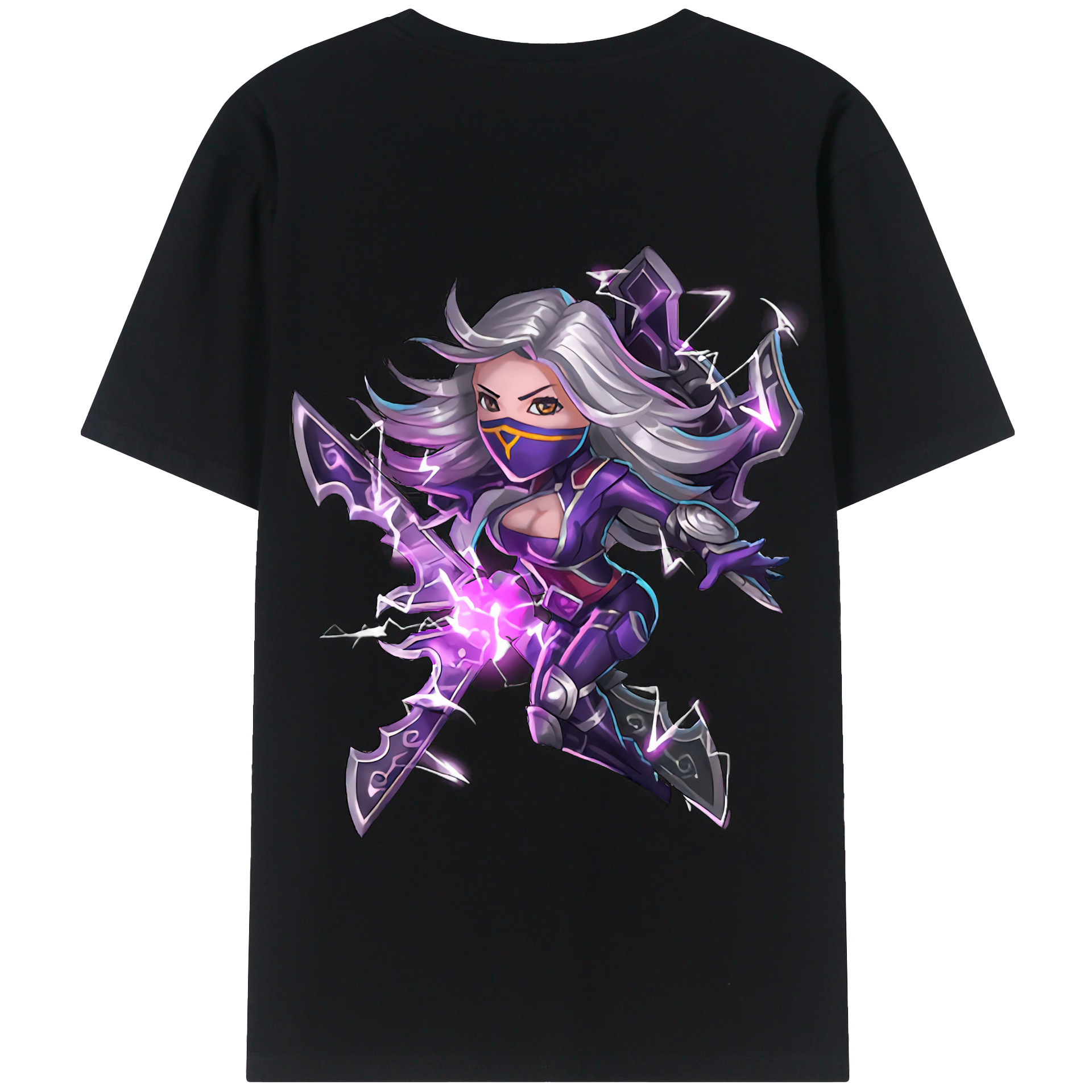 リーグ・オブ・レジェンド League of Legends LOL 綿100％半袖Tシャツ（背面プリント）