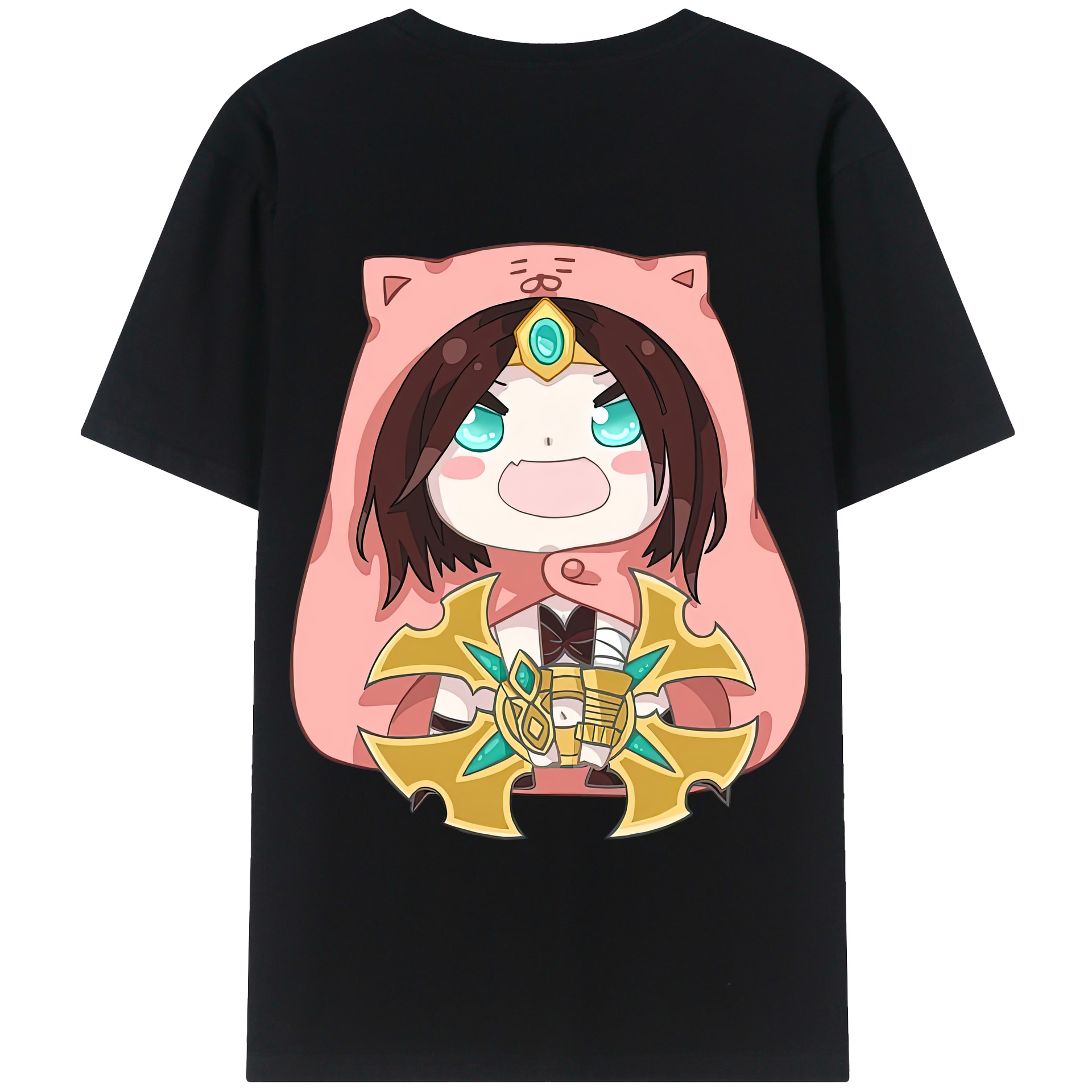 リーグ・オブ・レジェンド League of Legends LOL 綿100％半袖Tシャツ（背面プリント）