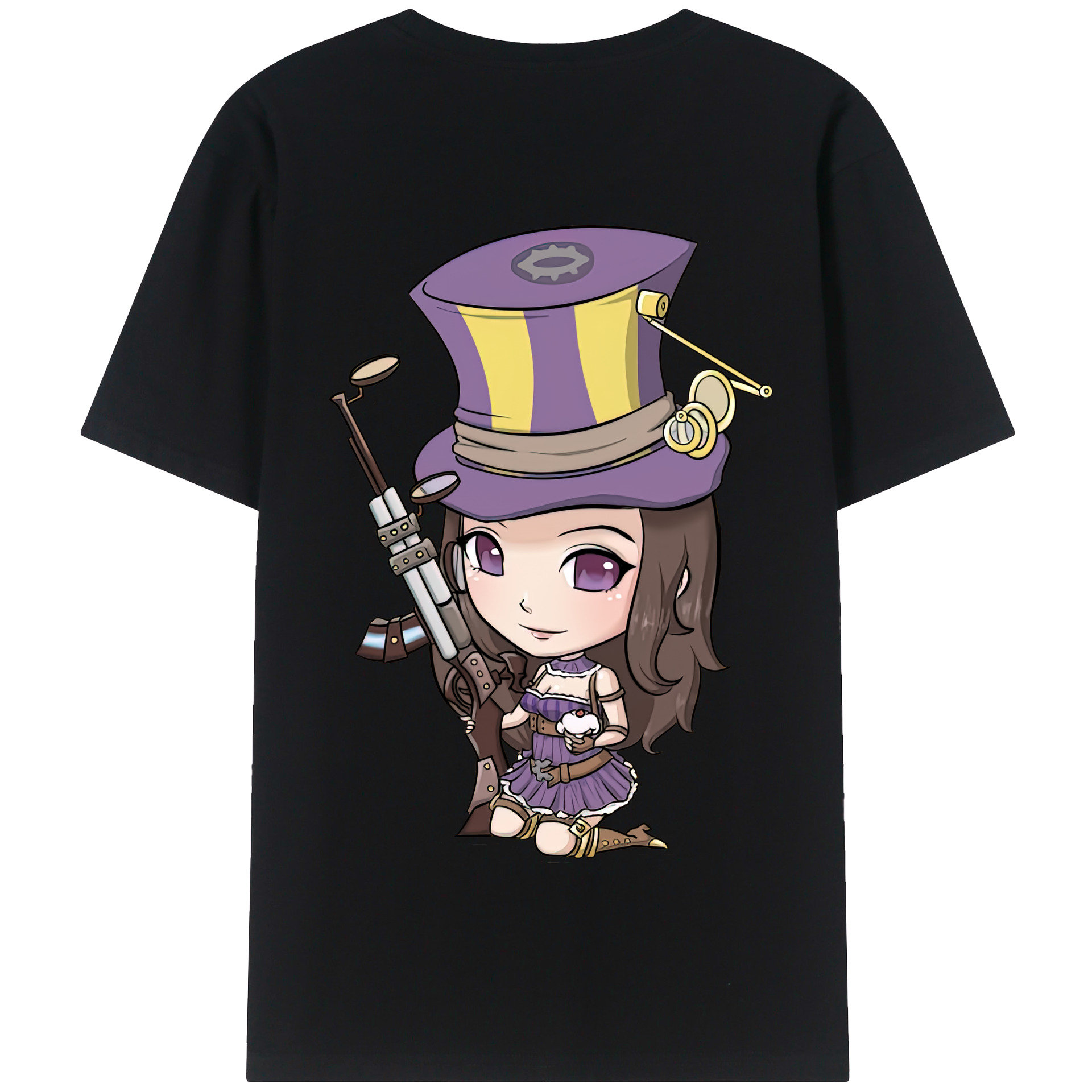 リーグ・オブ・レジェンド League of Legends LOL 綿100％半袖Tシャツ（背面プリント）