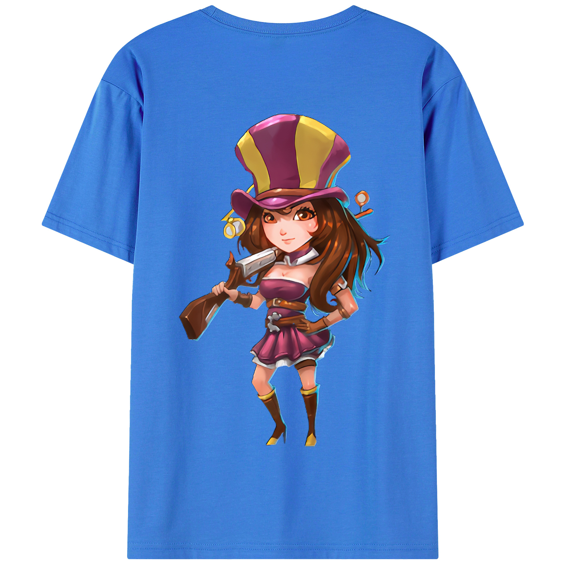 リーグ・オブ・レジェンド League of Legends LOL 綿100％半袖Tシャツ（背面プリント）