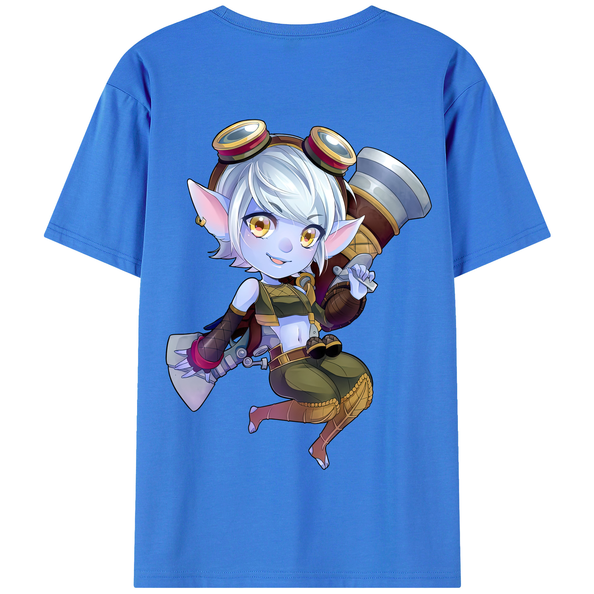 リーグ・オブ・レジェンド League of Legends LOL 綿100％半袖Tシャツ（背面プリント）