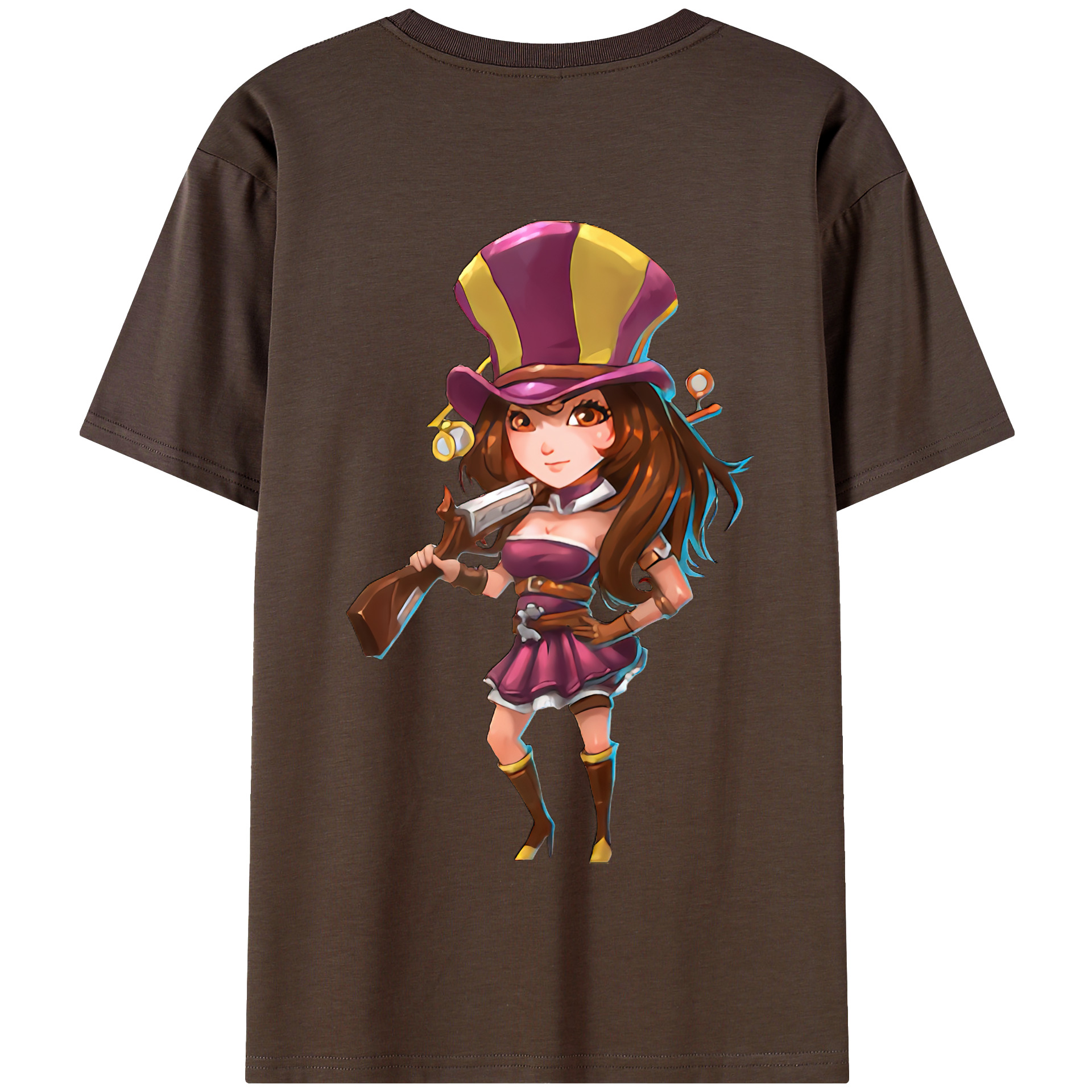 リーグ・オブ・レジェンド League of Legends LOL 綿100％半袖Tシャツ（背面プリント）