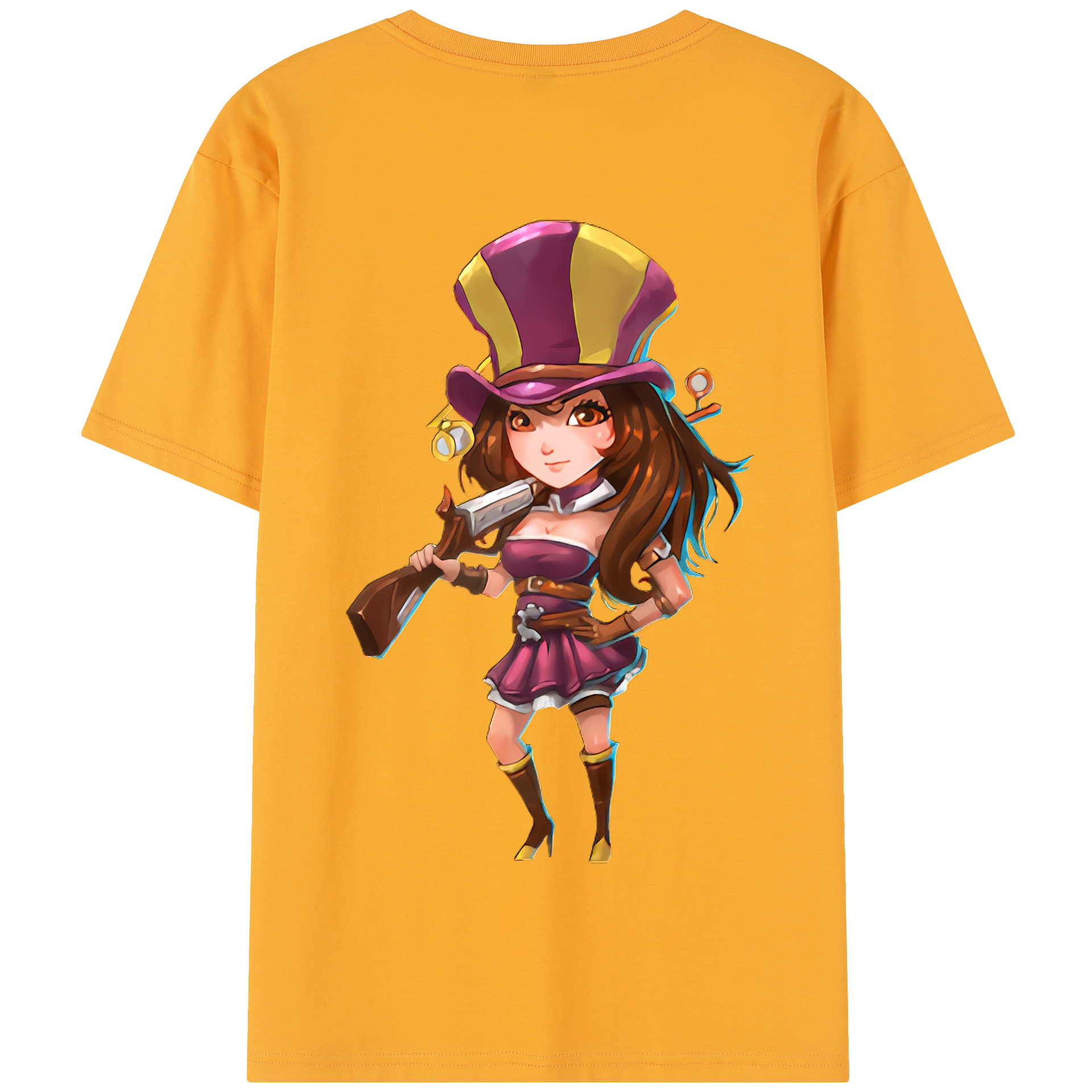 リーグ・オブ・レジェンド League of Legends LOL 綿100％半袖Tシャツ（背面プリント）