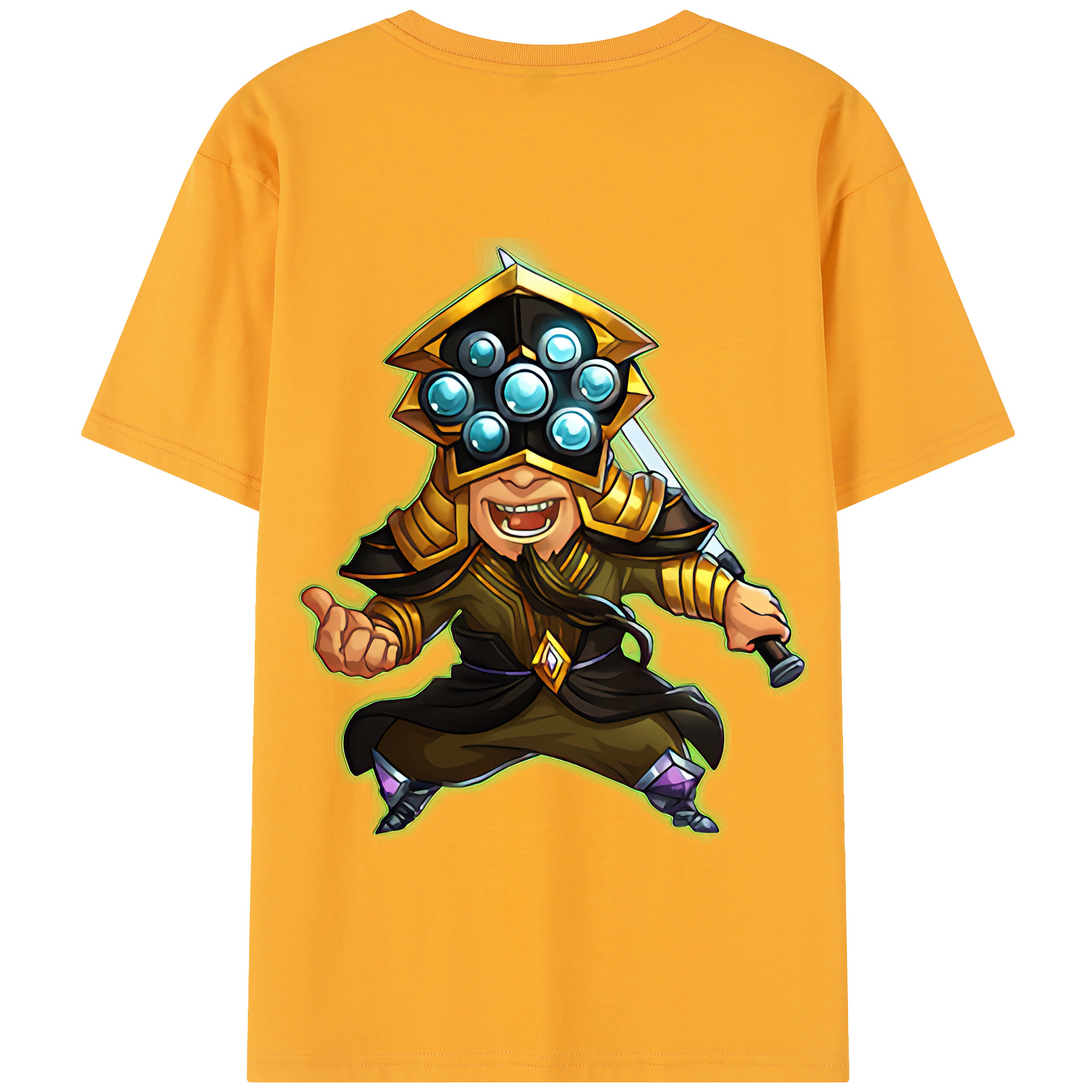 リーグ・オブ・レジェンド League of Legends LOL 綿100％半袖Tシャツ（背面プリント）