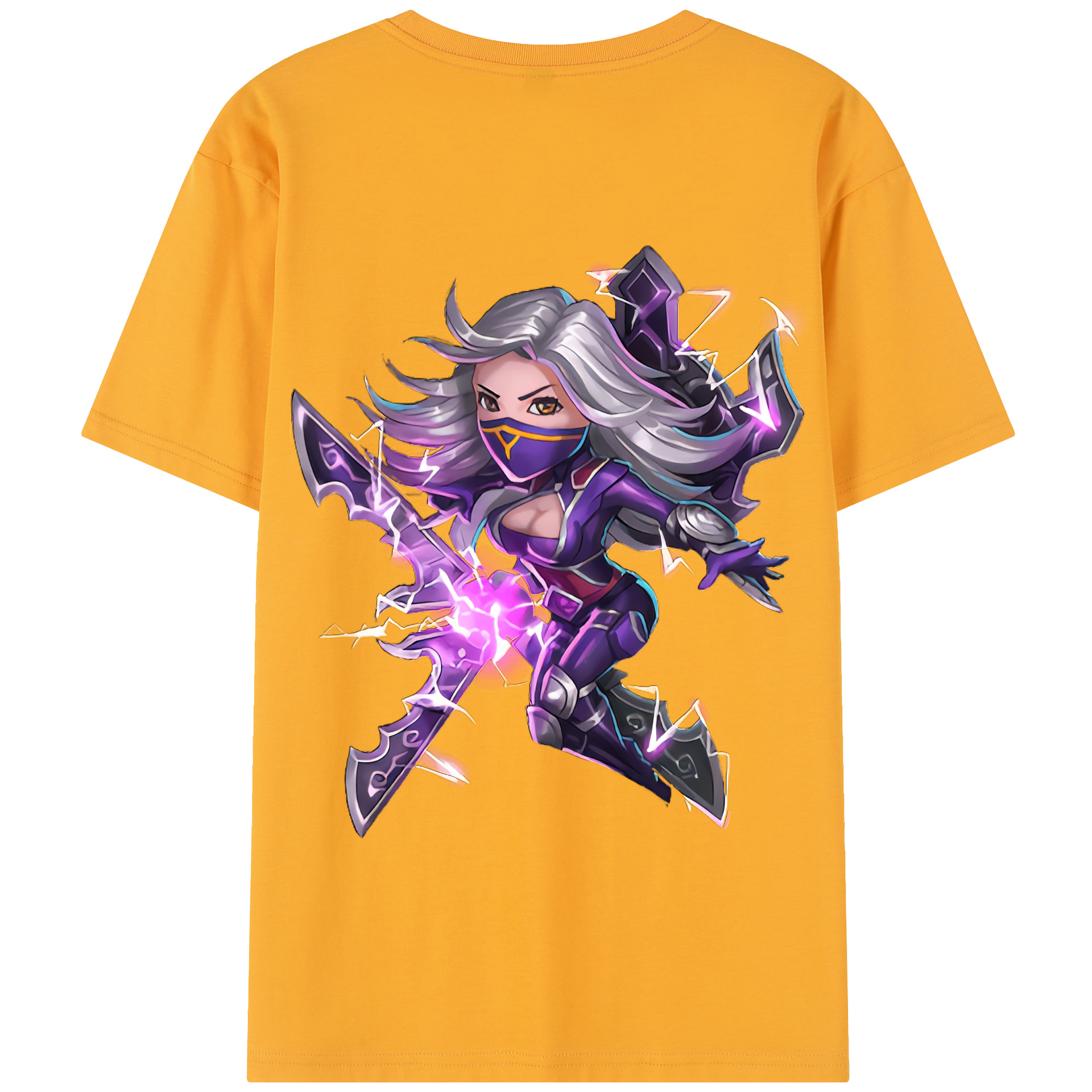 リーグ・オブ・レジェンド League of Legends LOL 綿100％半袖Tシャツ（背面プリント）