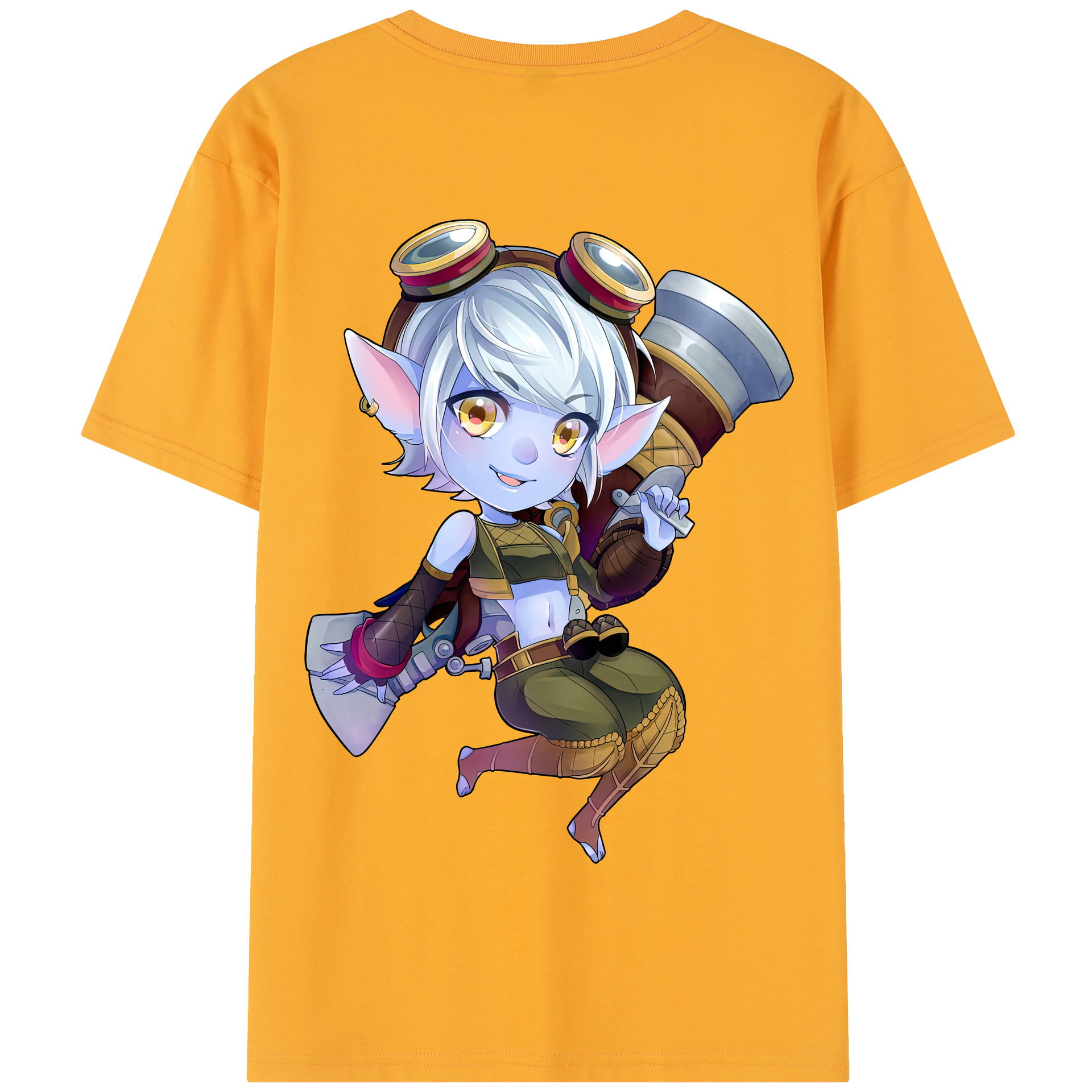 リーグ・オブ・レジェンド League of Legends LOL 綿100％半袖Tシャツ（背面プリント）