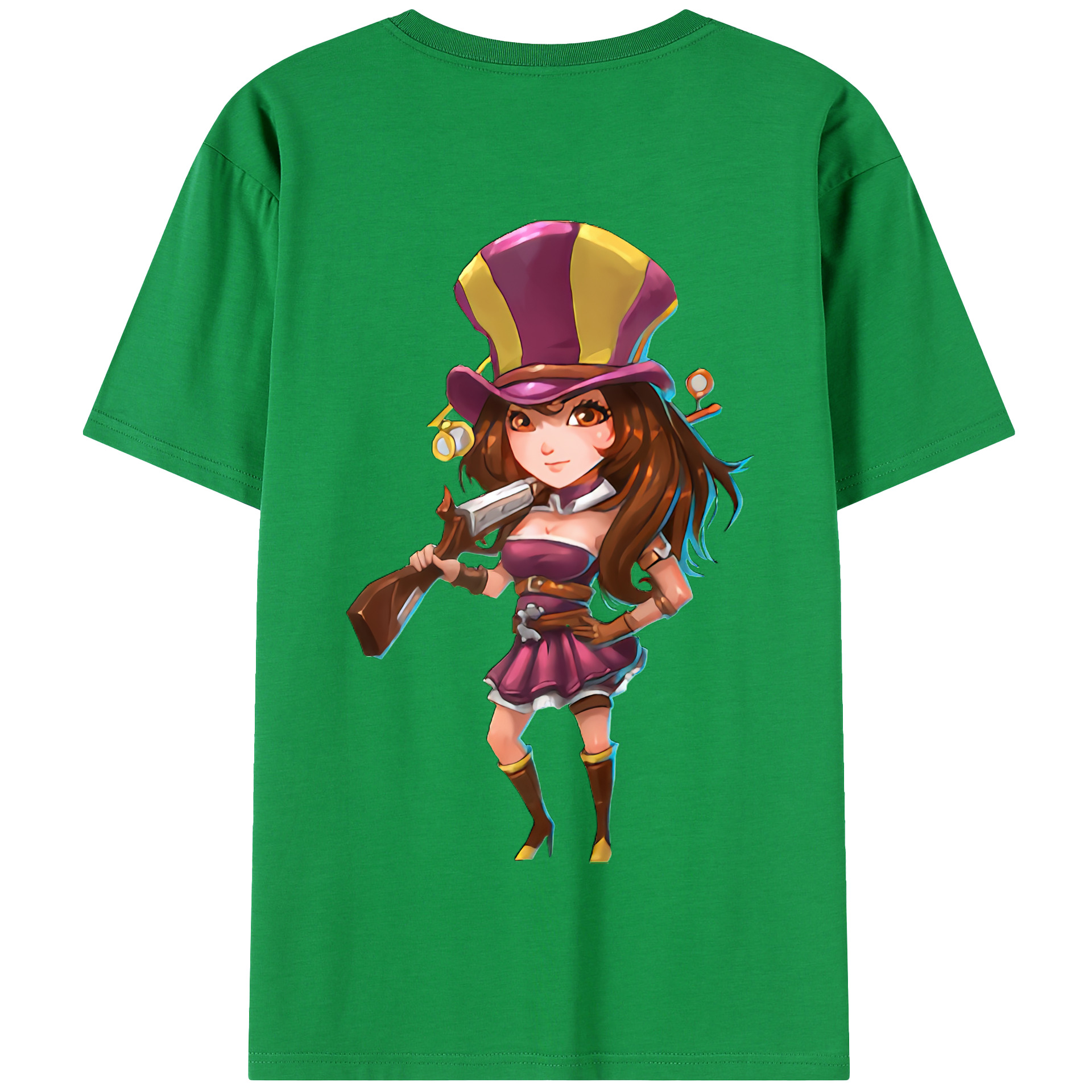 リーグ・オブ・レジェンド League of Legends LOL 綿100％半袖Tシャツ（背面プリント）