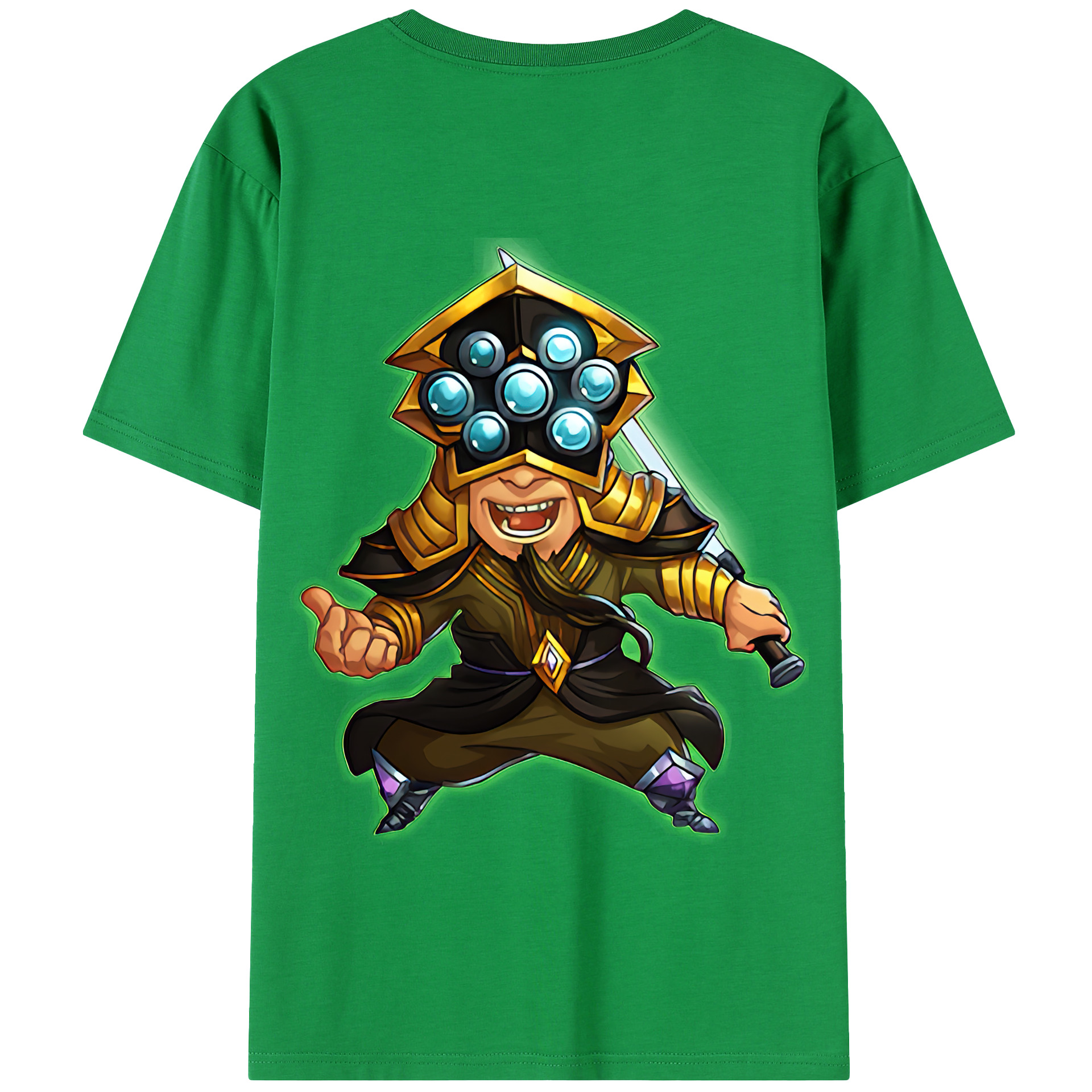 リーグ・オブ・レジェンド League of Legends LOL 綿100％半袖Tシャツ（背面プリント）