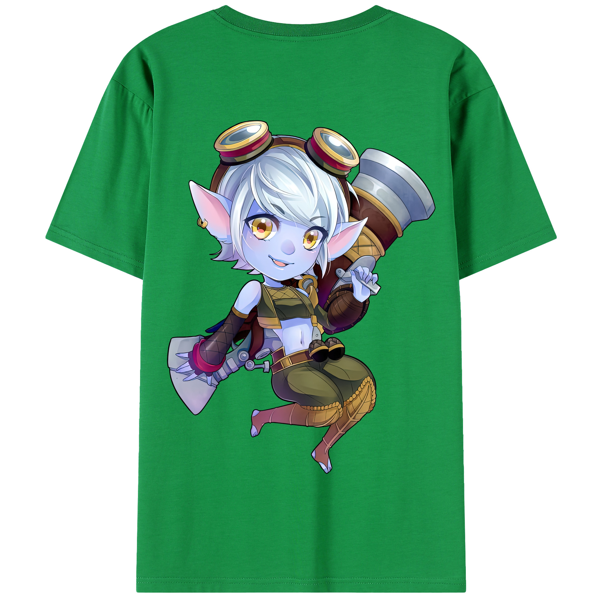 リーグ・オブ・レジェンド League of Legends LOL 綿100％半袖Tシャツ（背面プリント）