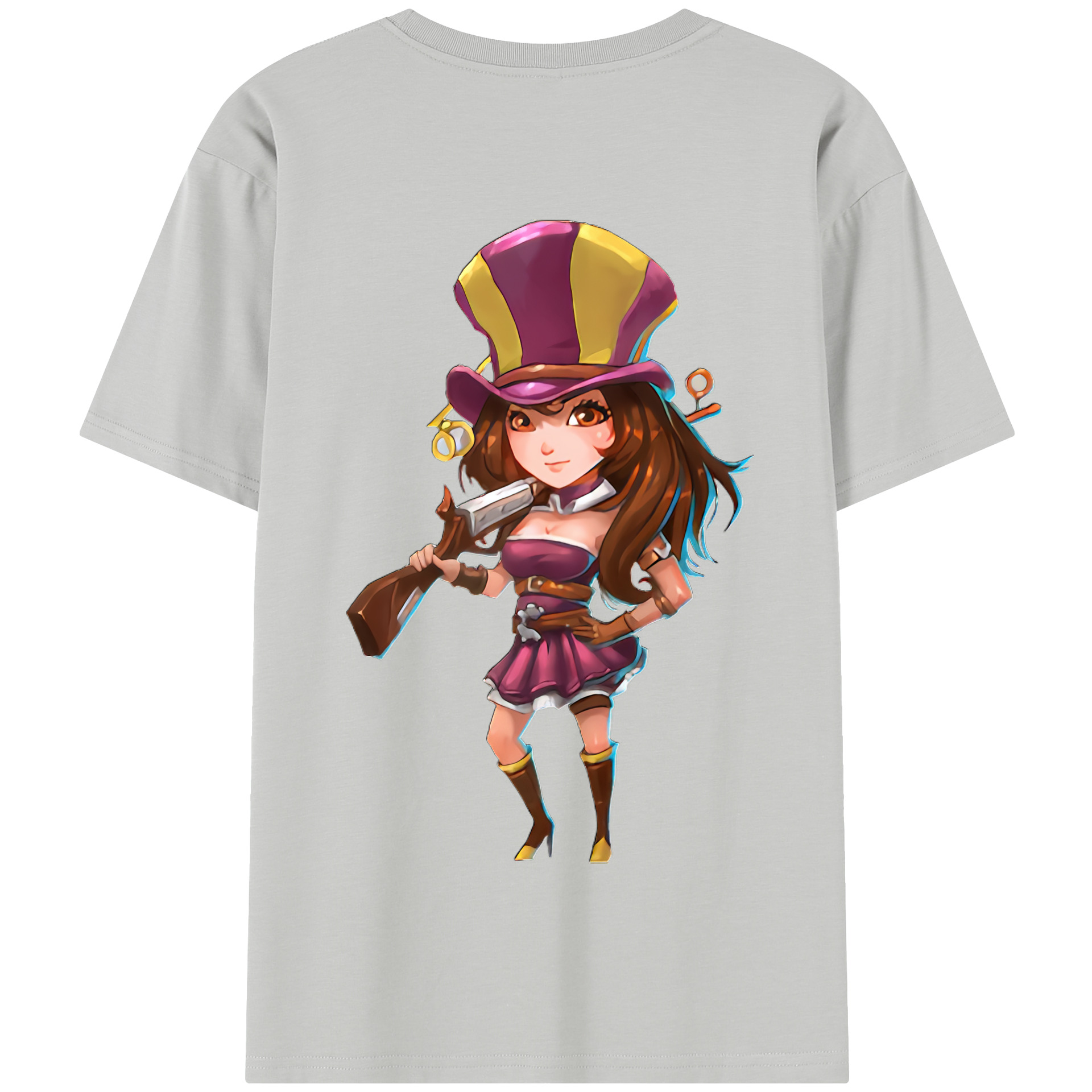 リーグ・オブ・レジェンド League of Legends LOL 綿100％半袖Tシャツ（背面プリント）