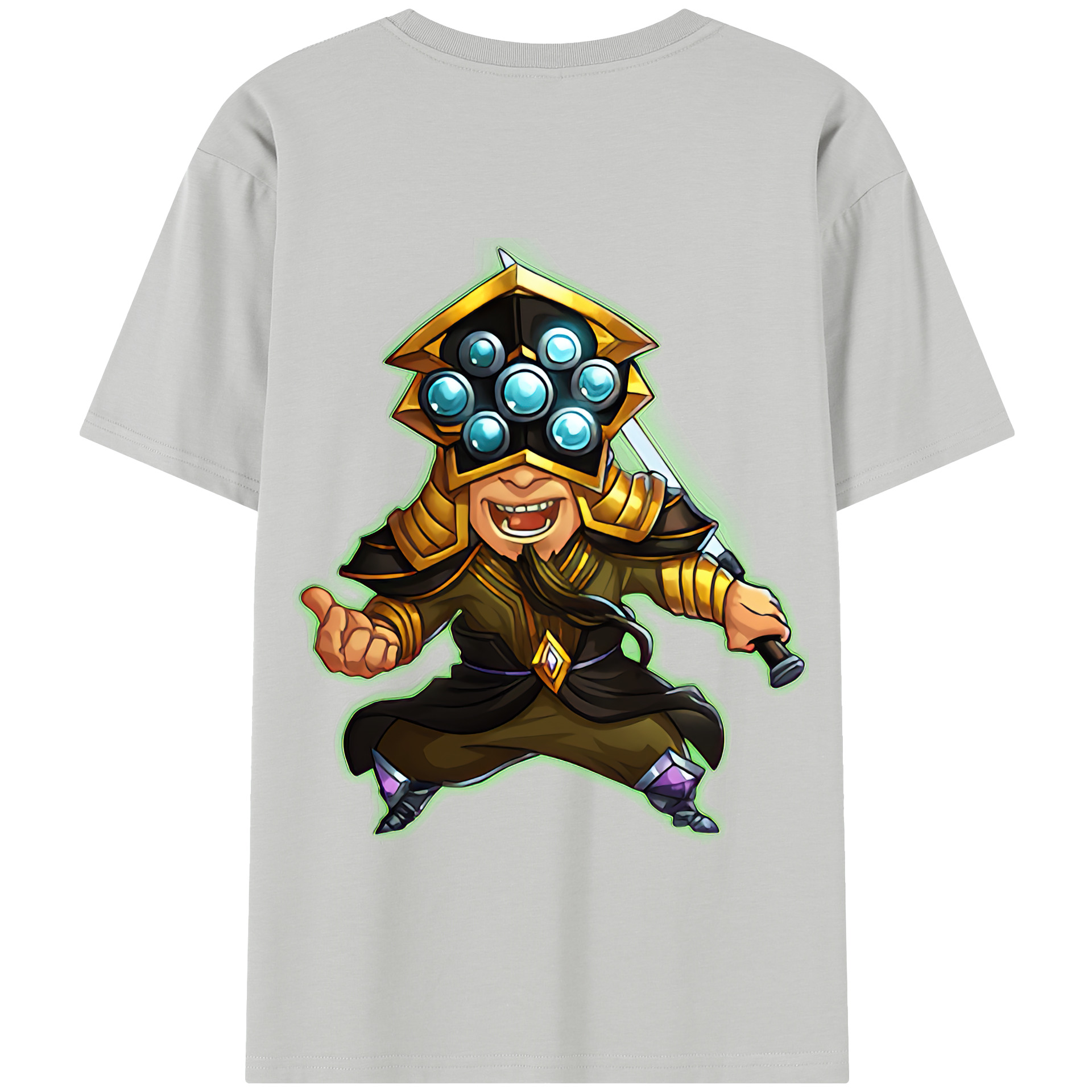 リーグ・オブ・レジェンド League of Legends LOL 綿100％半袖Tシャツ（背面プリント）
