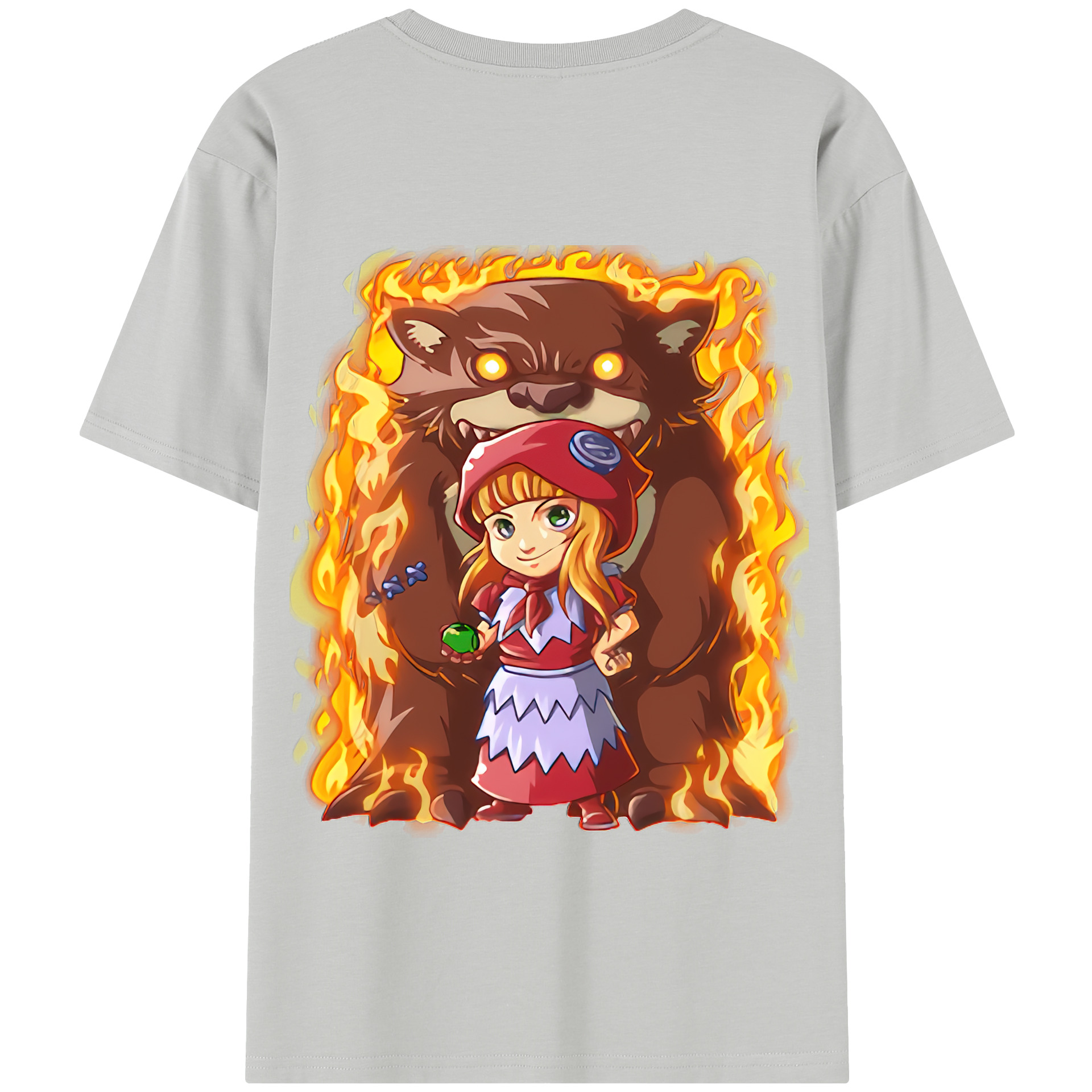 リーグ・オブ・レジェンド League of Legends LOL 綿100％半袖Tシャツ（背面プリント）