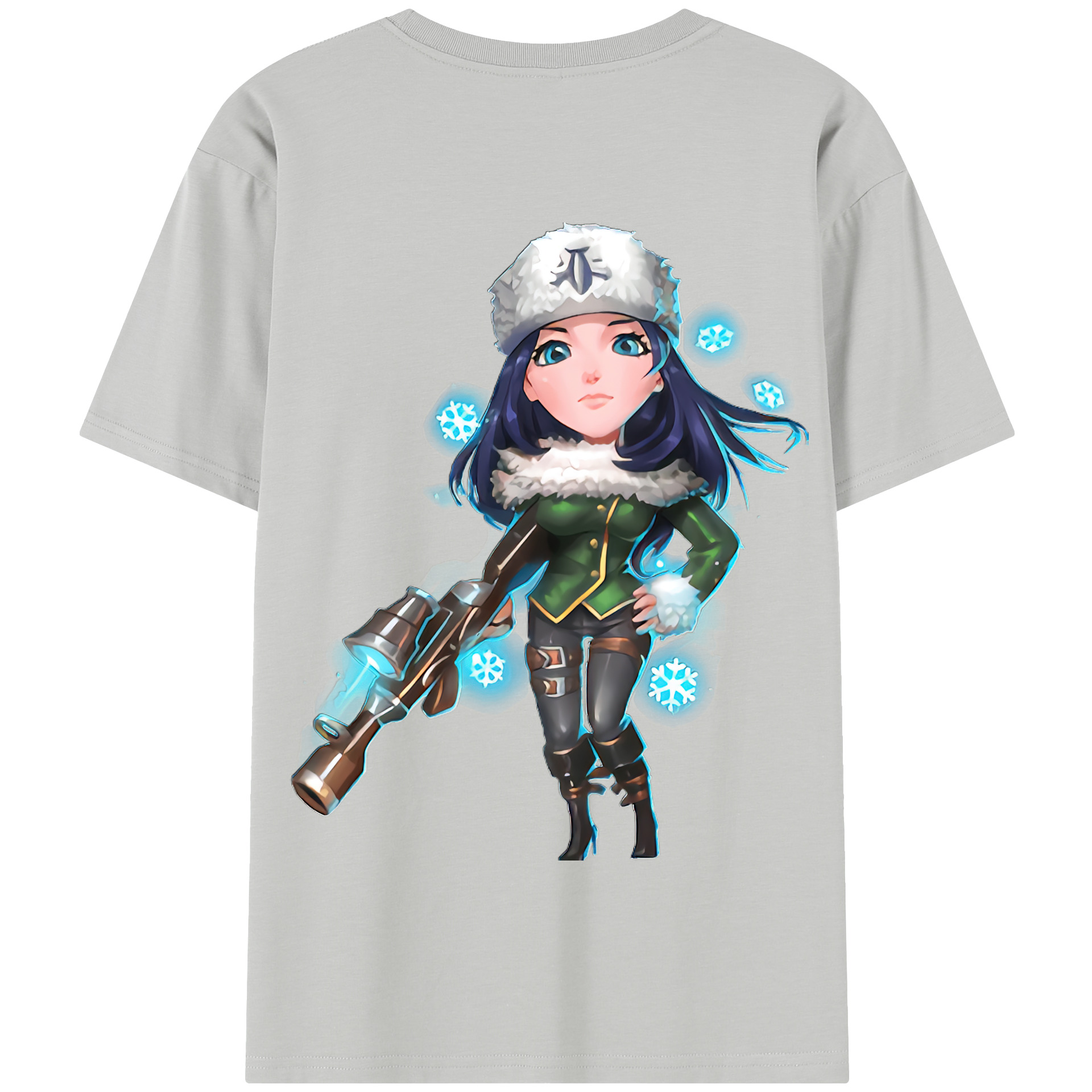 リーグ・オブ・レジェンド League of Legends LOL 綿100％半袖Tシャツ（背面プリント）