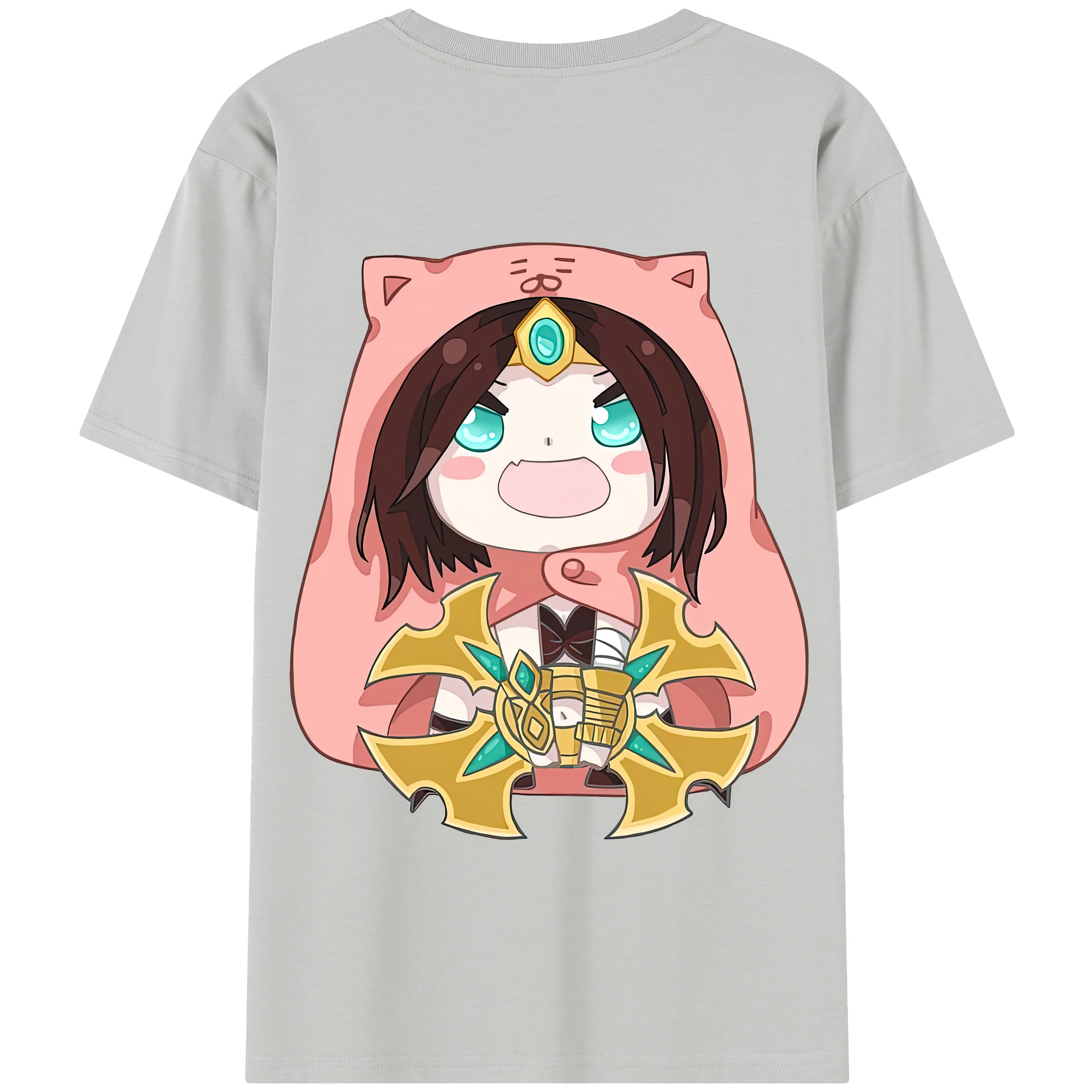 リーグ・オブ・レジェンド League of Legends LOL 綿100％半袖Tシャツ（背面プリント）