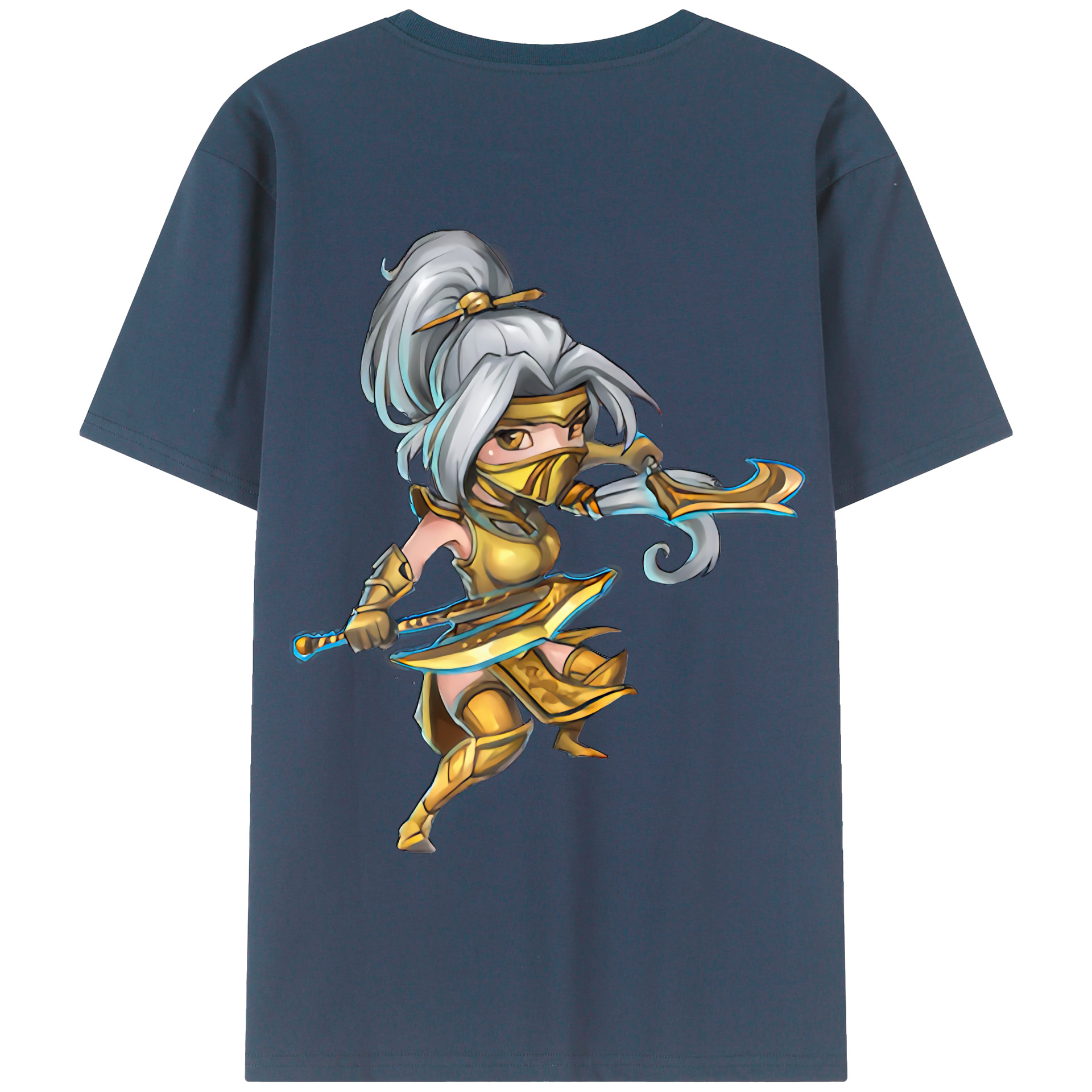 リーグ・オブ・レジェンド League of Legends LOL 綿100％半袖Tシャツ（背面プリント）