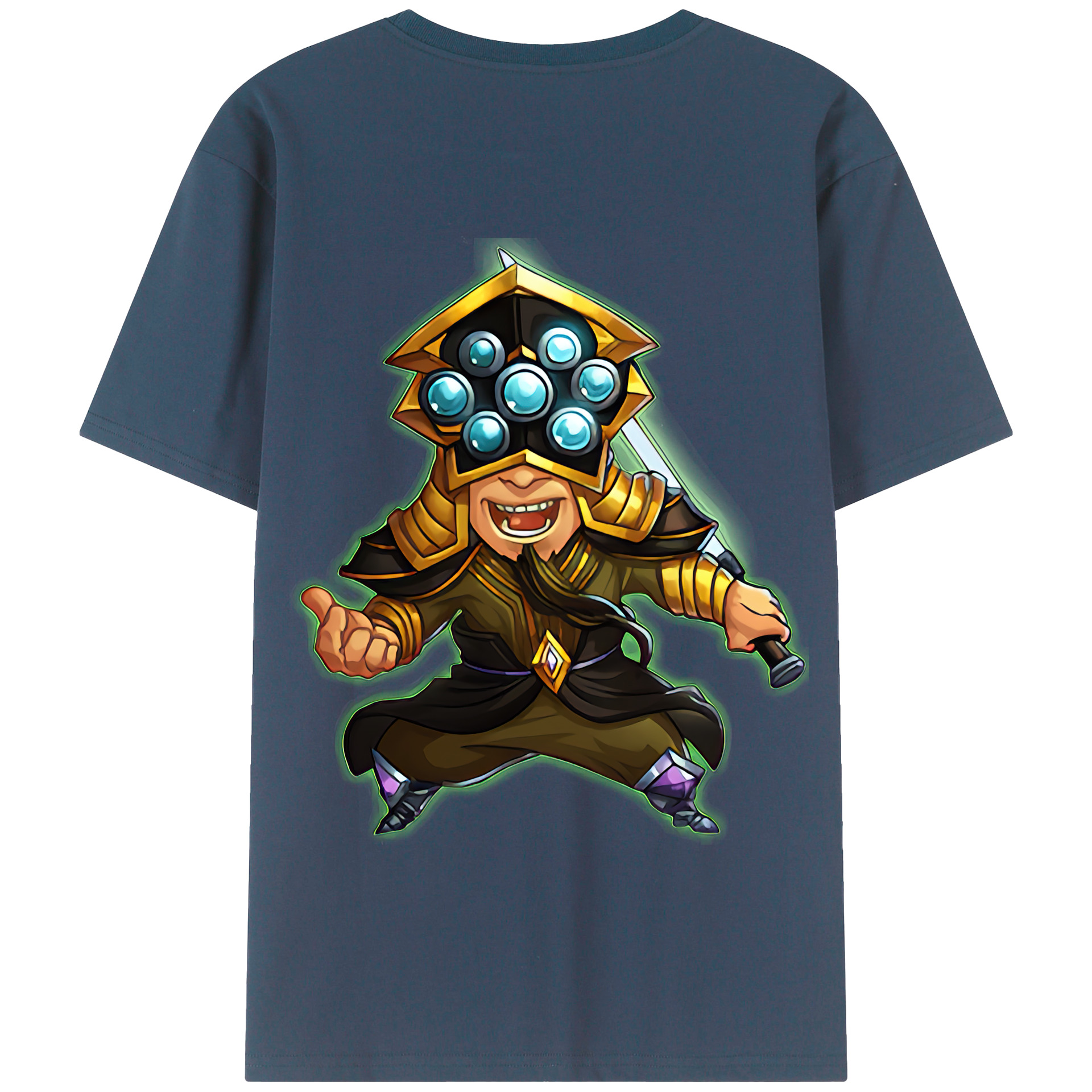 リーグ・オブ・レジェンド League of Legends LOL 綿100％半袖Tシャツ（背面プリント）