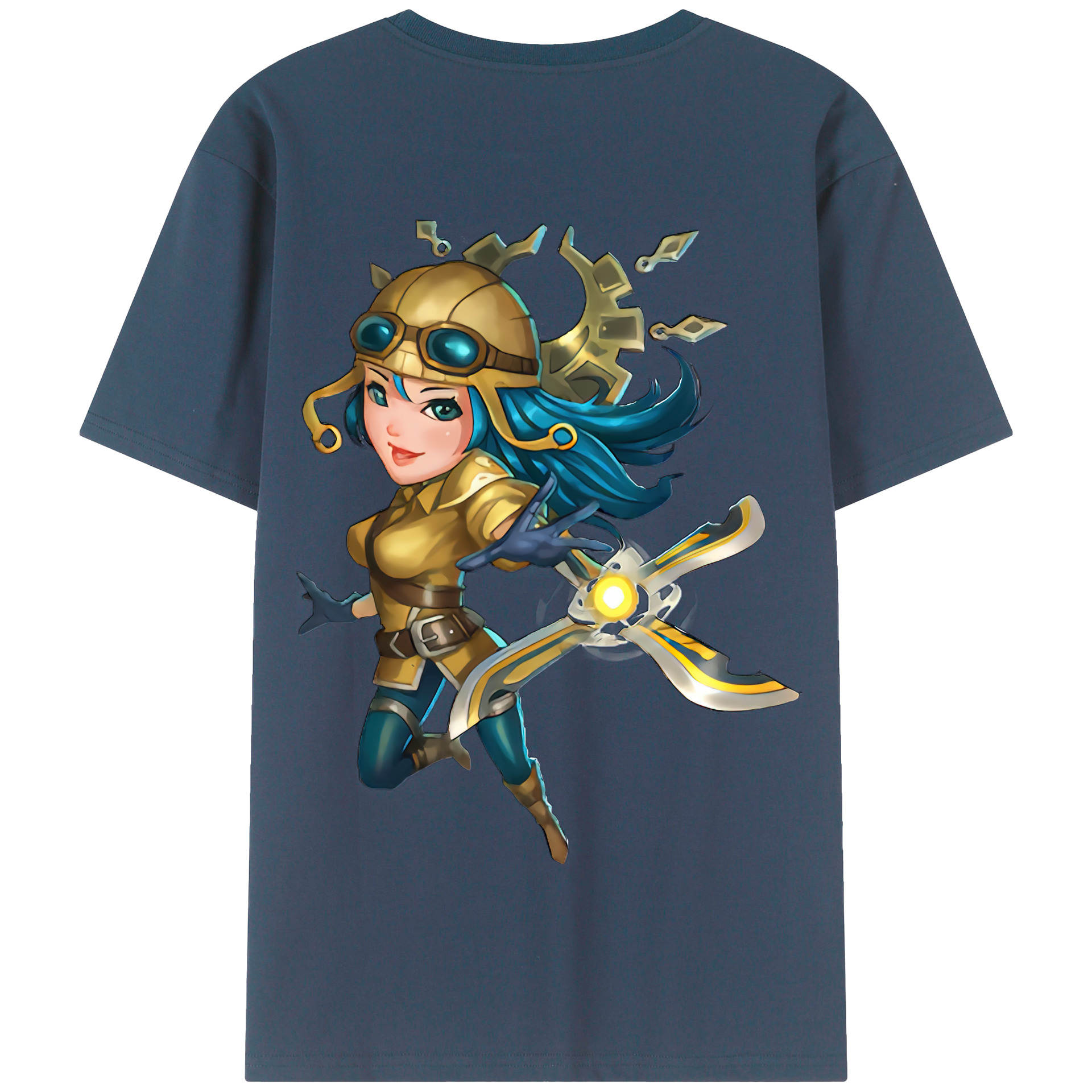 リーグ・オブ・レジェンド League of Legends LOL 綿100％半袖Tシャツ（背面プリント）