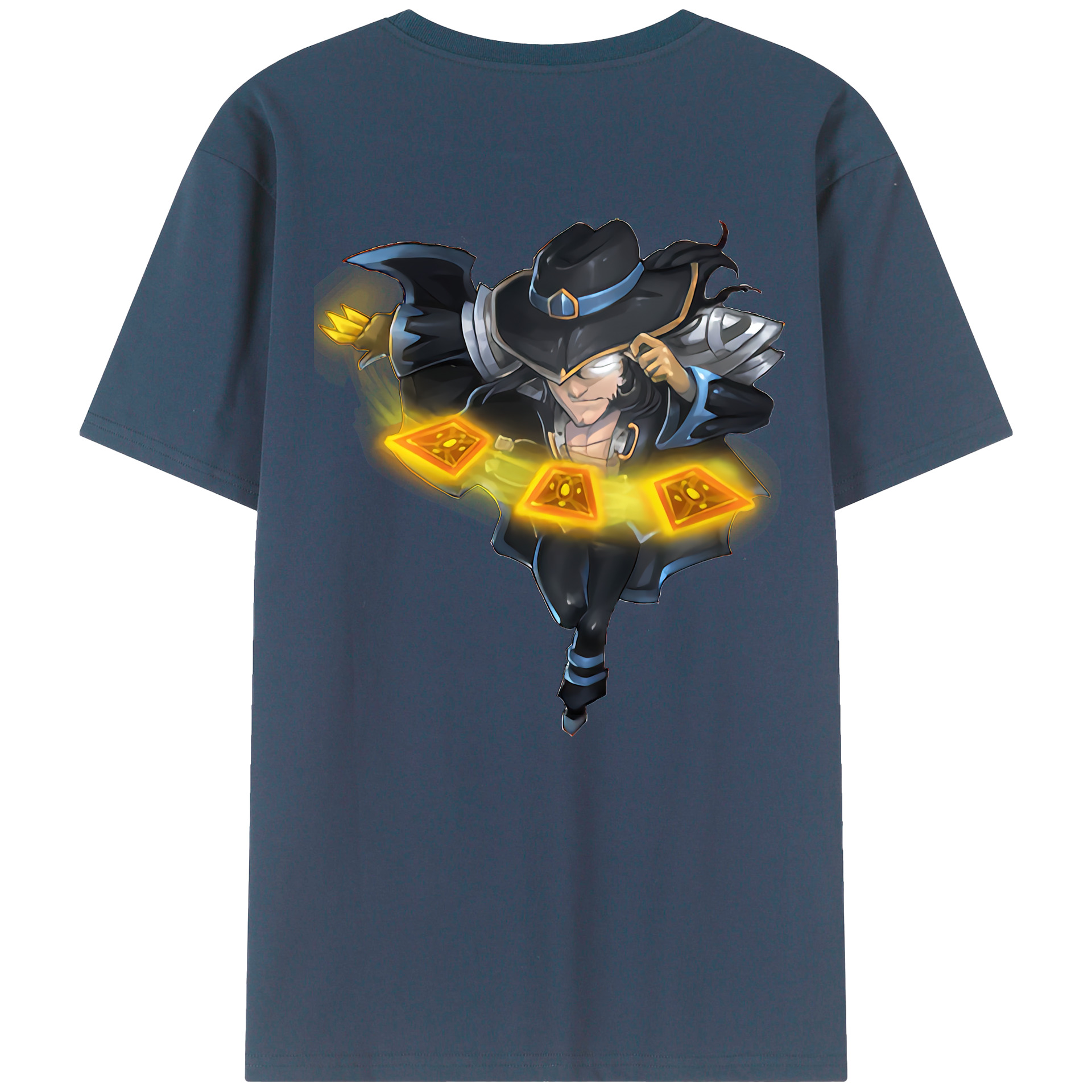 リーグ・オブ・レジェンド League of Legends LOL 綿100％半袖Tシャツ（背面プリント）