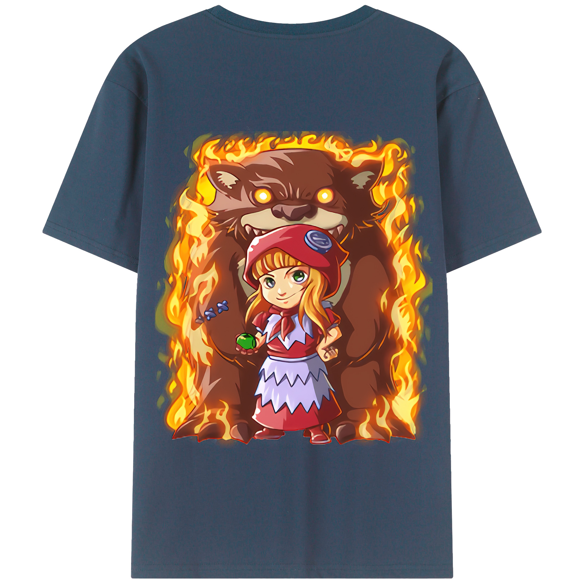 リーグ・オブ・レジェンド League of Legends LOL 綿100％半袖Tシャツ（背面プリント）