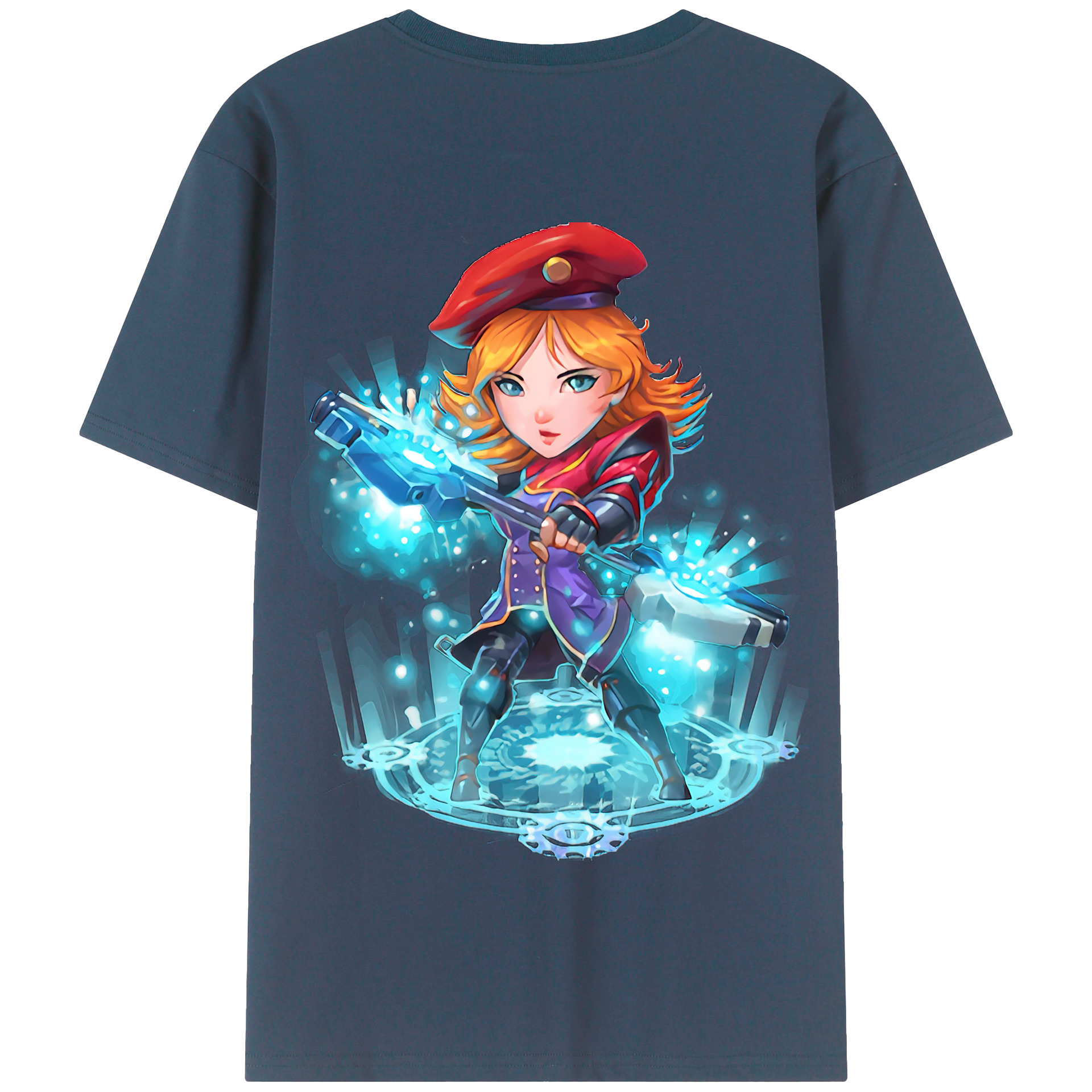 リーグ・オブ・レジェンド League of Legends LOL 綿100％半袖Tシャツ（背面プリント）
