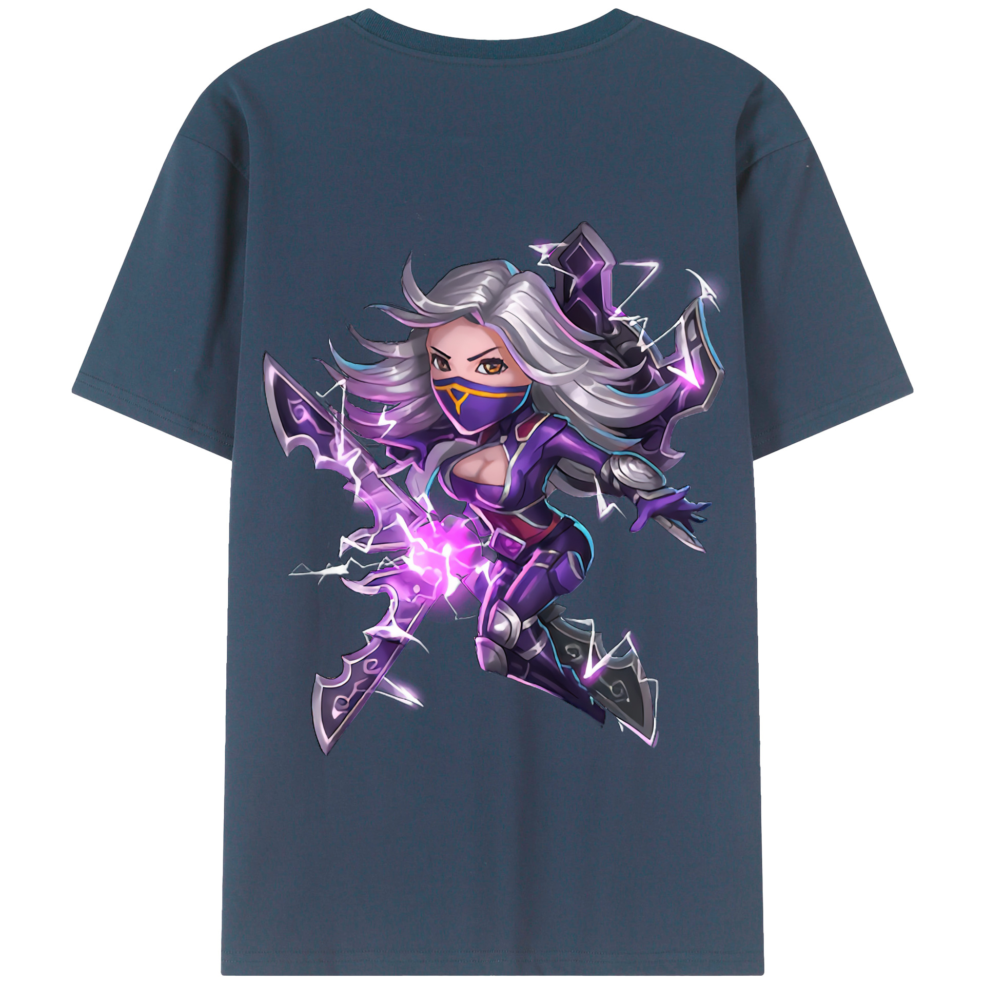 リーグ・オブ・レジェンド League of Legends LOL 綿100％半袖Tシャツ（背面プリント）