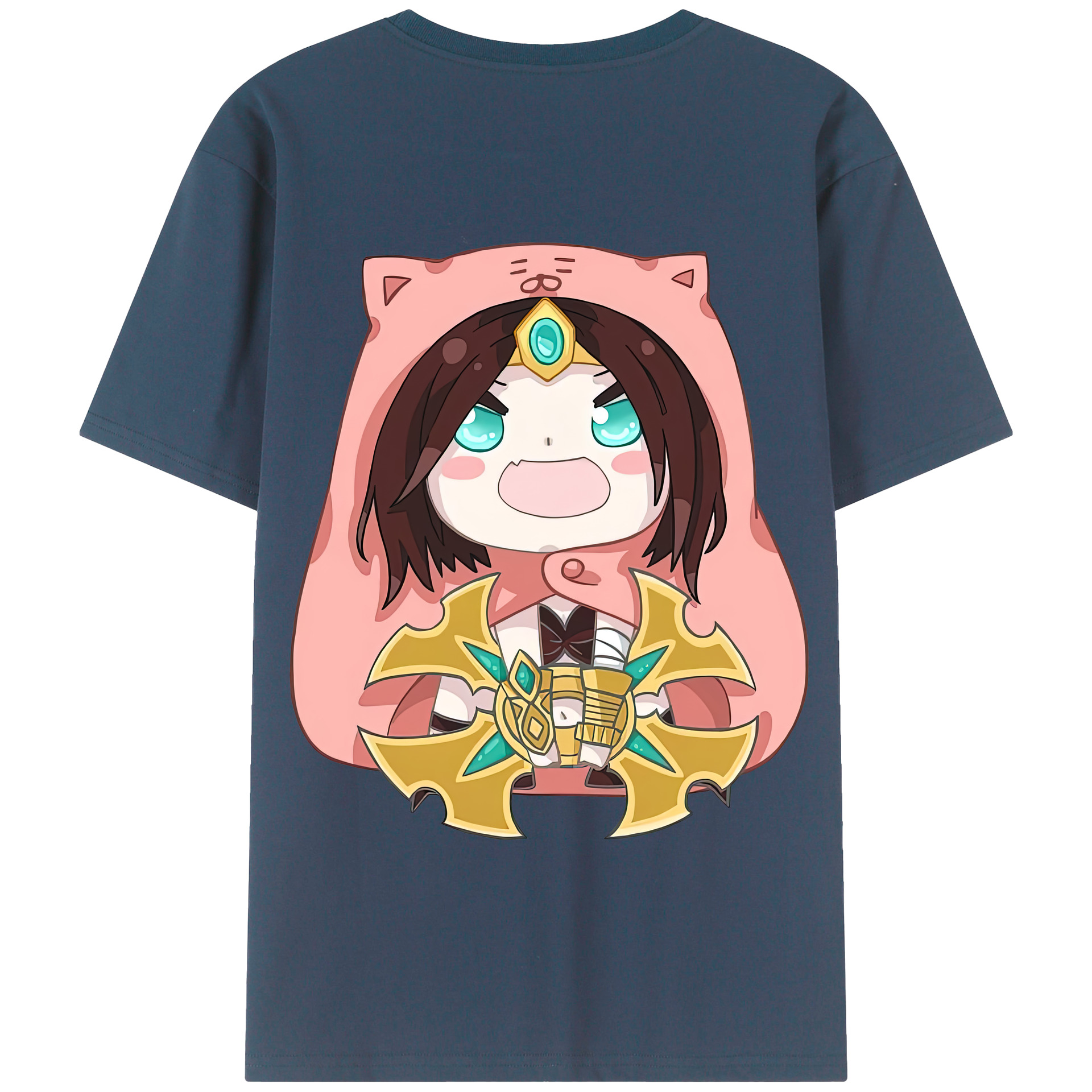 リーグ・オブ・レジェンド League of Legends LOL 綿100％半袖Tシャツ（背面プリント）