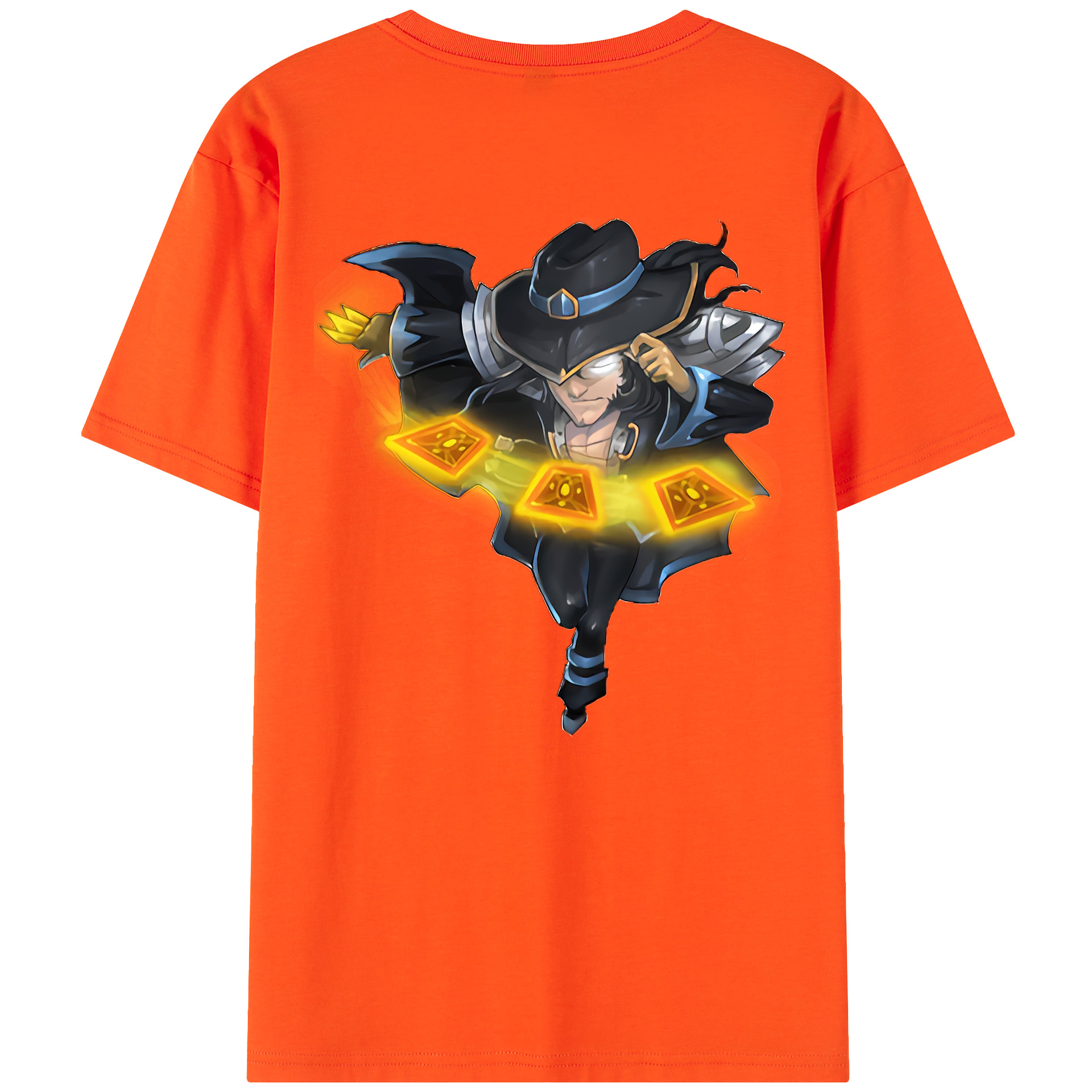 リーグ・オブ・レジェンド League of Legends LOL 綿100％半袖Tシャツ（背面プリント）