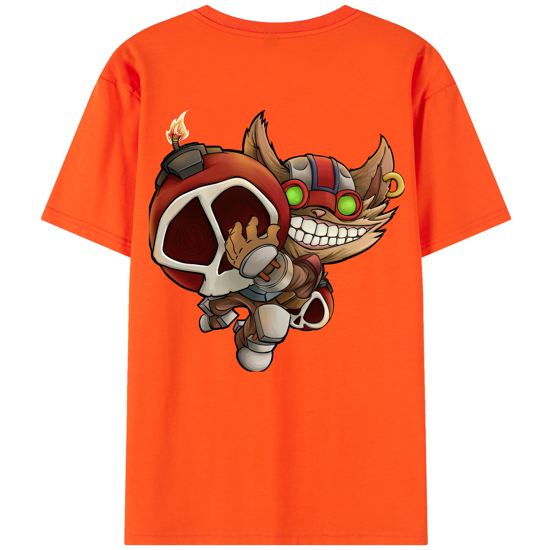 リーグ・オブ・レジェンド League of Legends LOL 綿100％半袖Tシャツ（背面プリント）