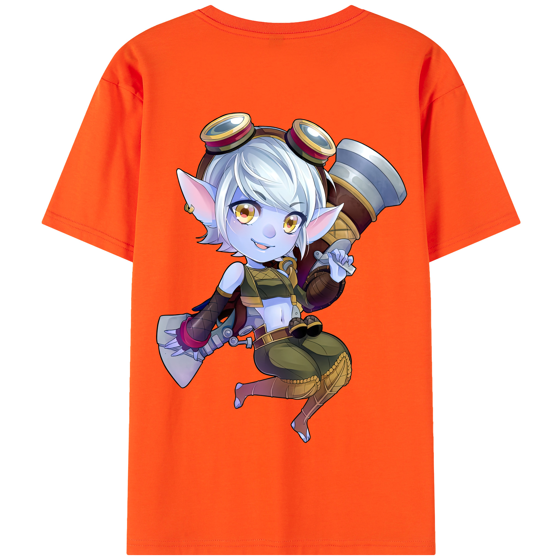 リーグ・オブ・レジェンド League of Legends LOL 綿100％半袖Tシャツ（背面プリント）