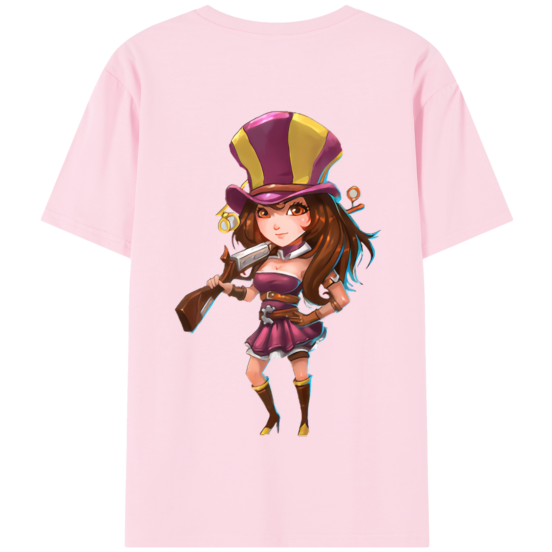 リーグ・オブ・レジェンド League of Legends LOL 綿100％半袖Tシャツ（背面プリント）