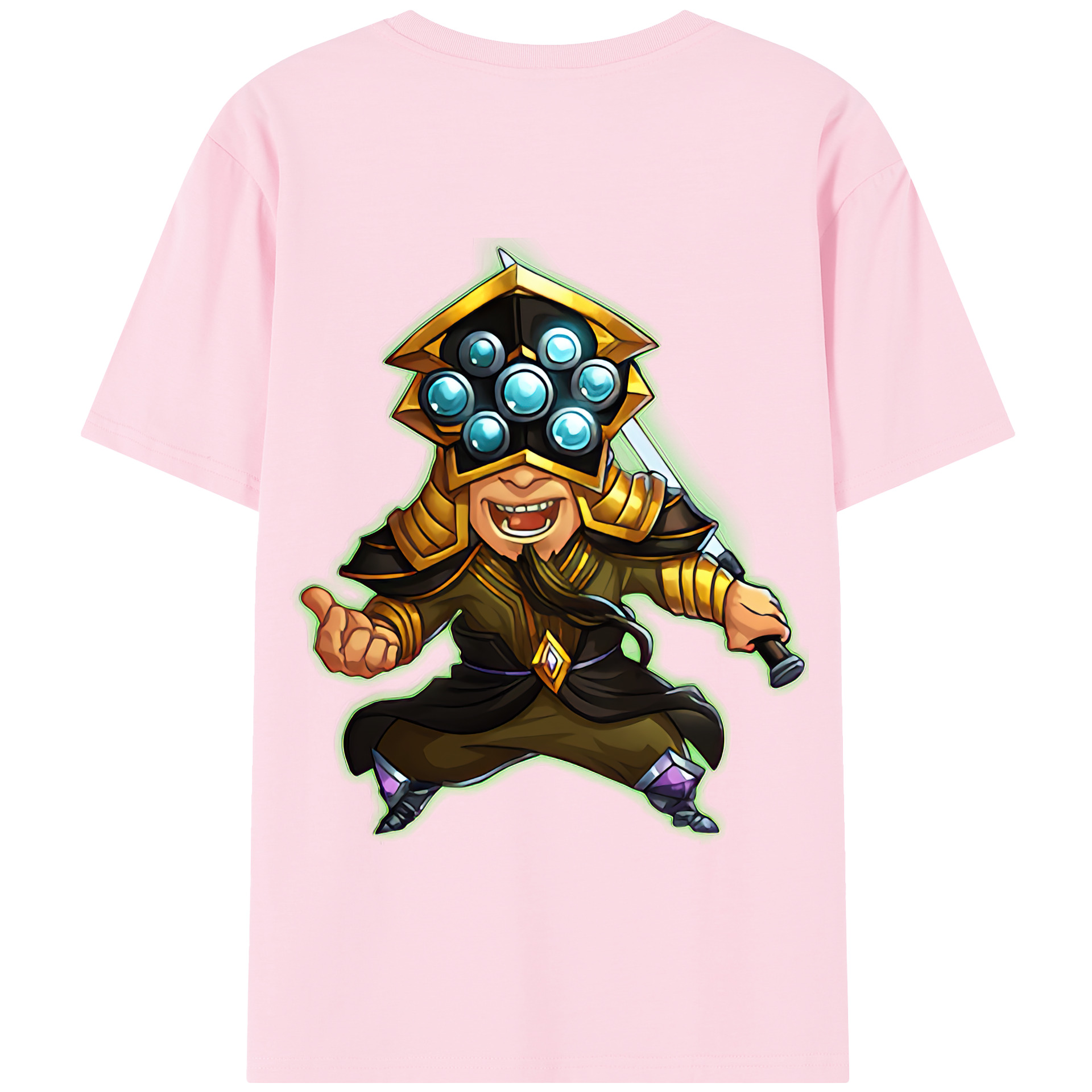 リーグ・オブ・レジェンド League of Legends LOL 綿100％半袖Tシャツ（背面プリント）