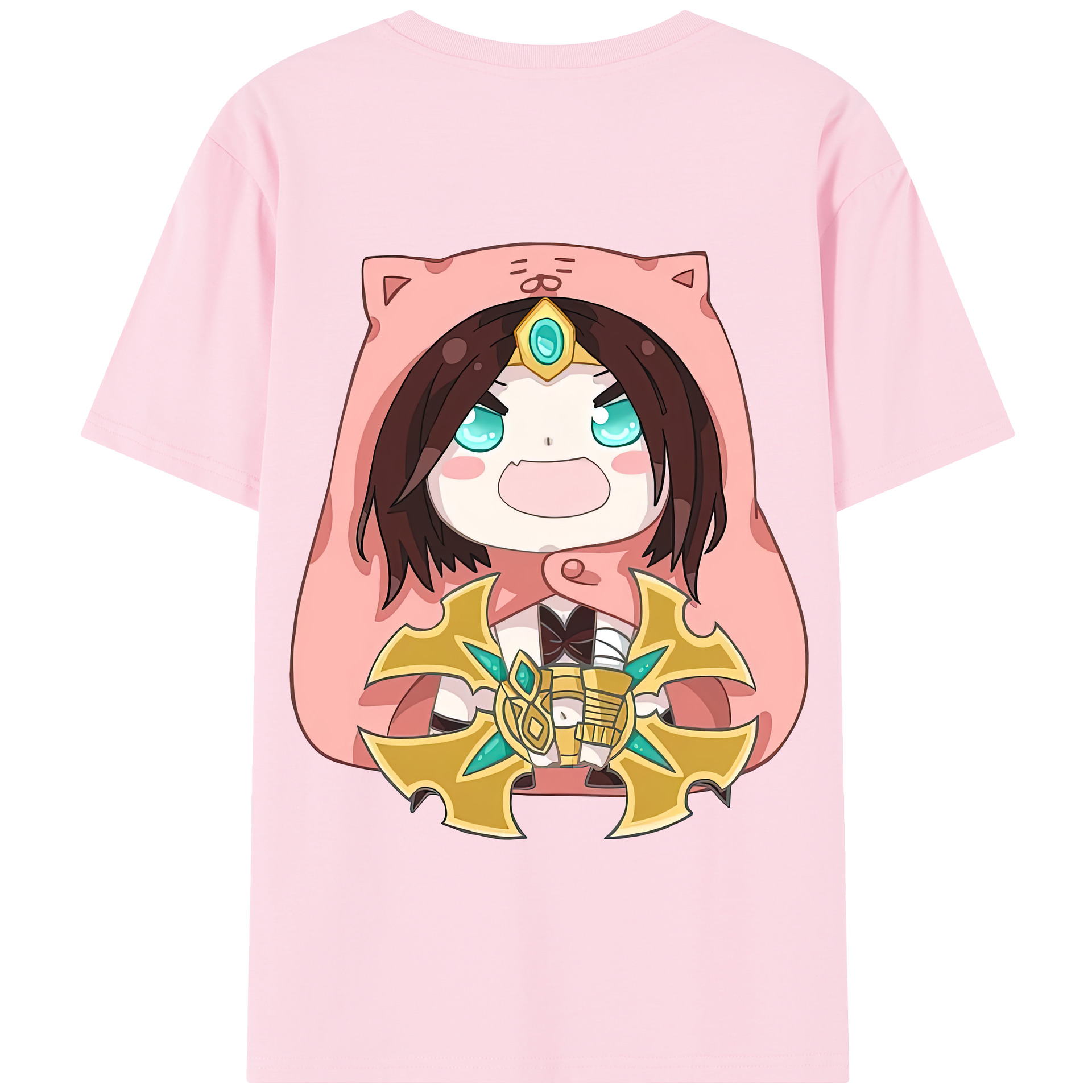 リーグ・オブ・レジェンド League of Legends LOL 綿100％半袖Tシャツ（背面プリント）