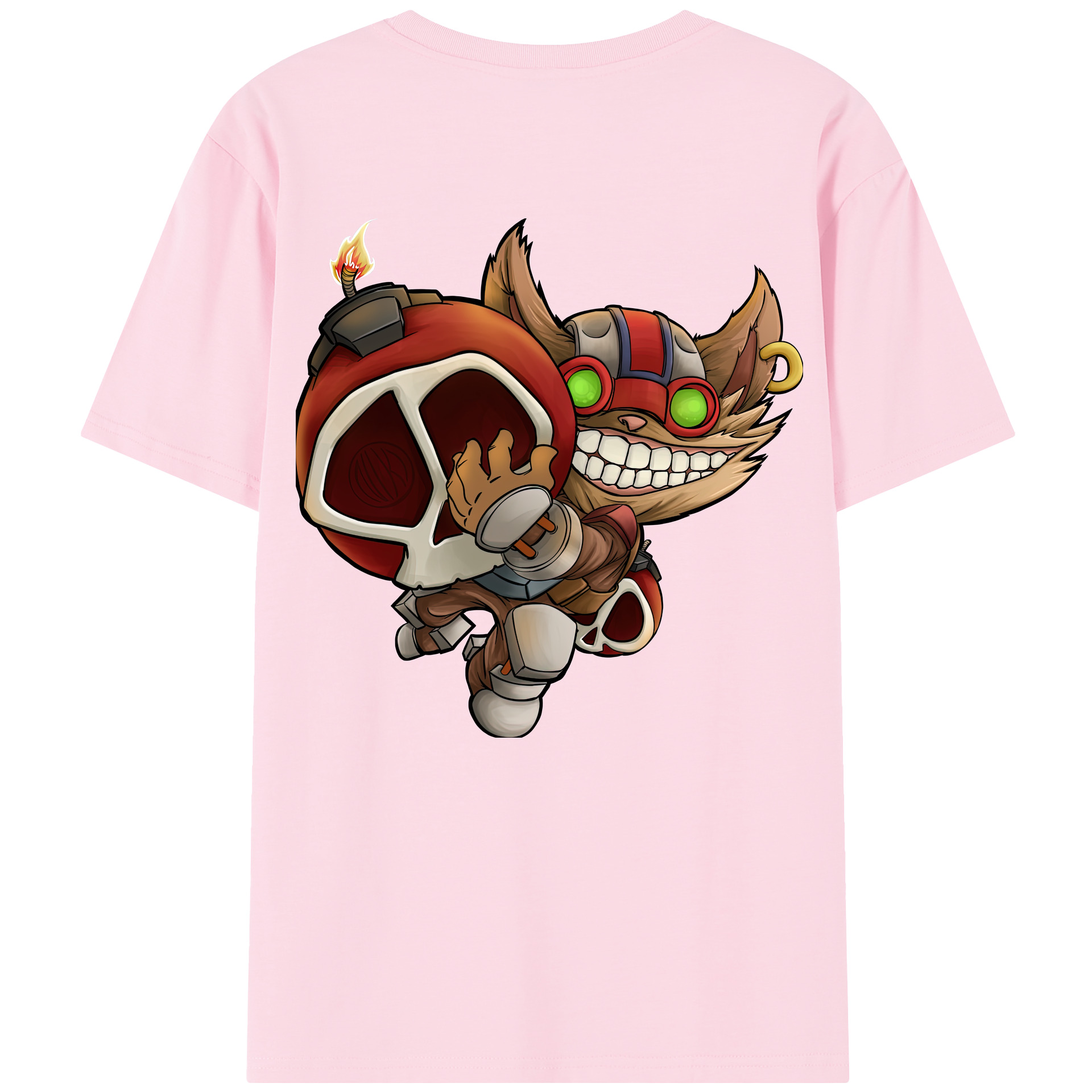 リーグ・オブ・レジェンド League of Legends LOL 綿100％半袖Tシャツ（背面プリント）