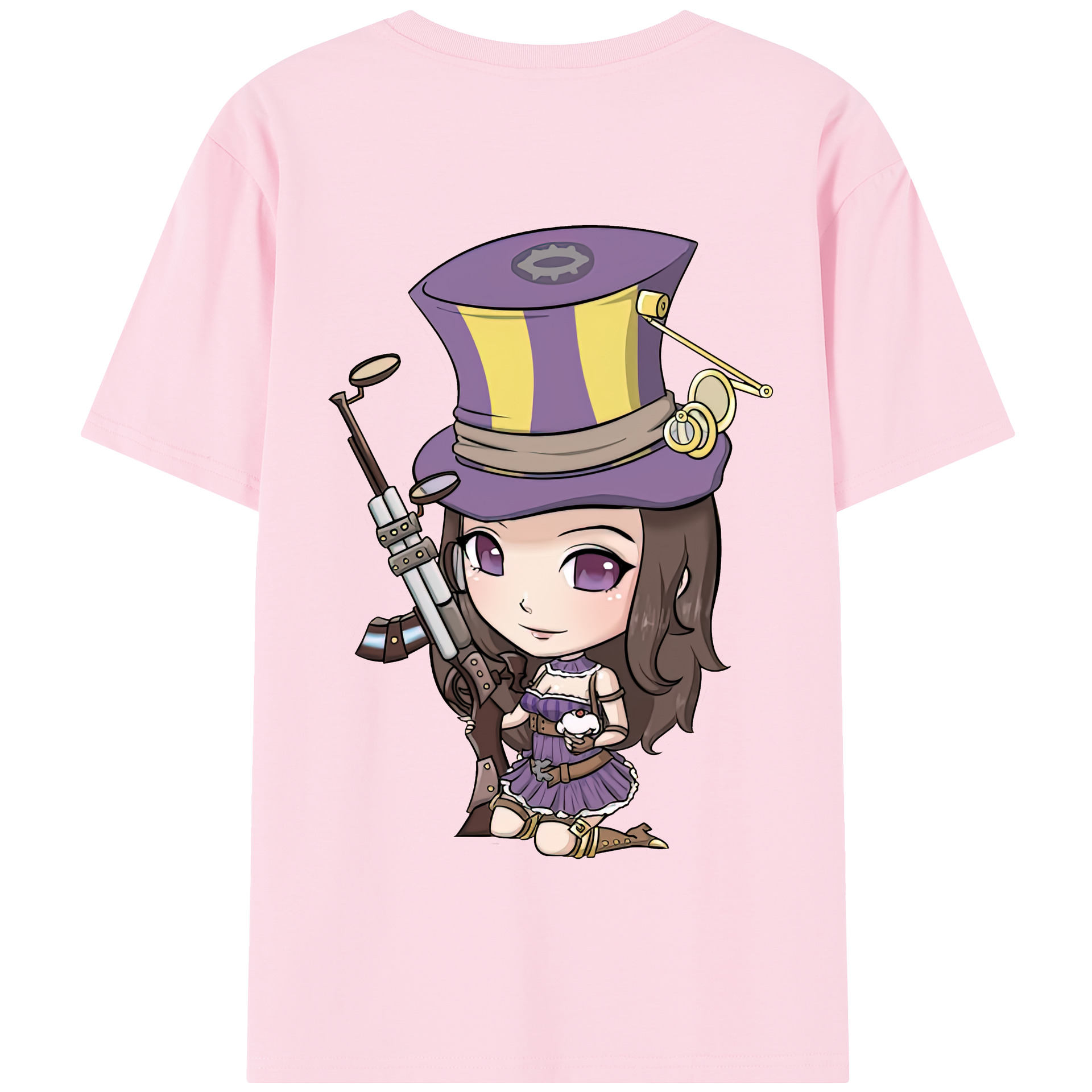 リーグ・オブ・レジェンド League of Legends LOL 綿100％半袖Tシャツ（背面プリント）