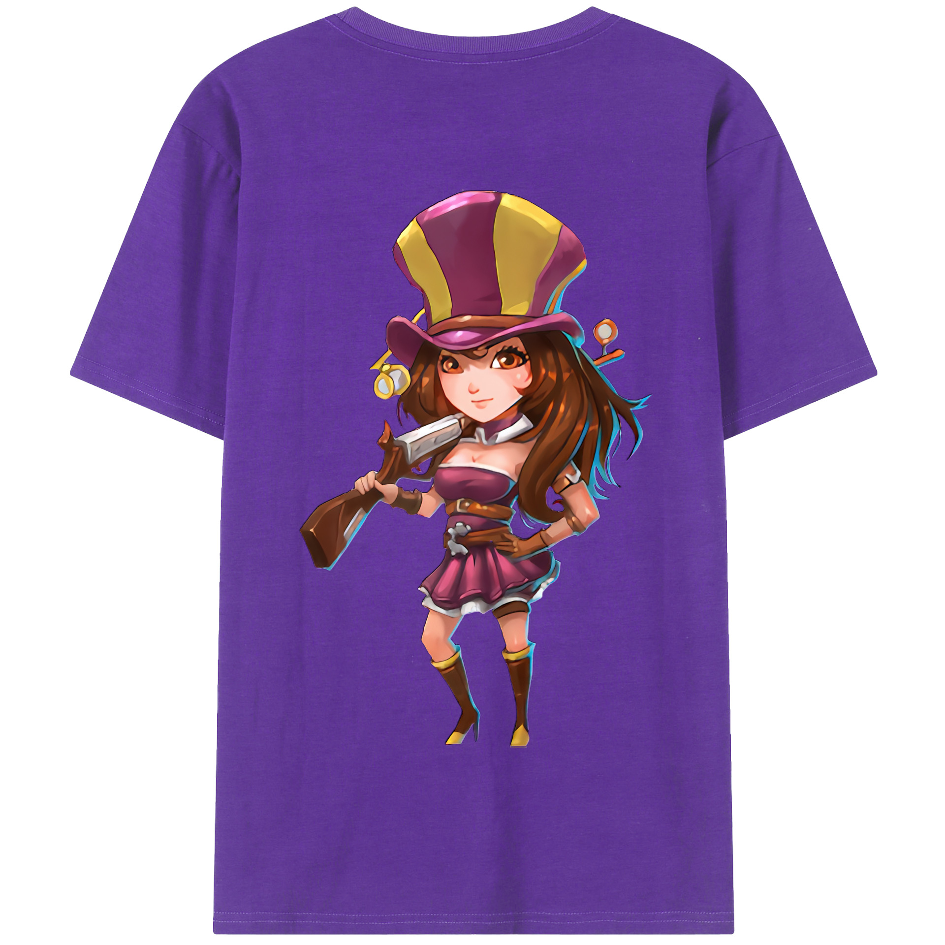 リーグ・オブ・レジェンド League of Legends LOL 綿100％半袖Tシャツ（背面プリント）