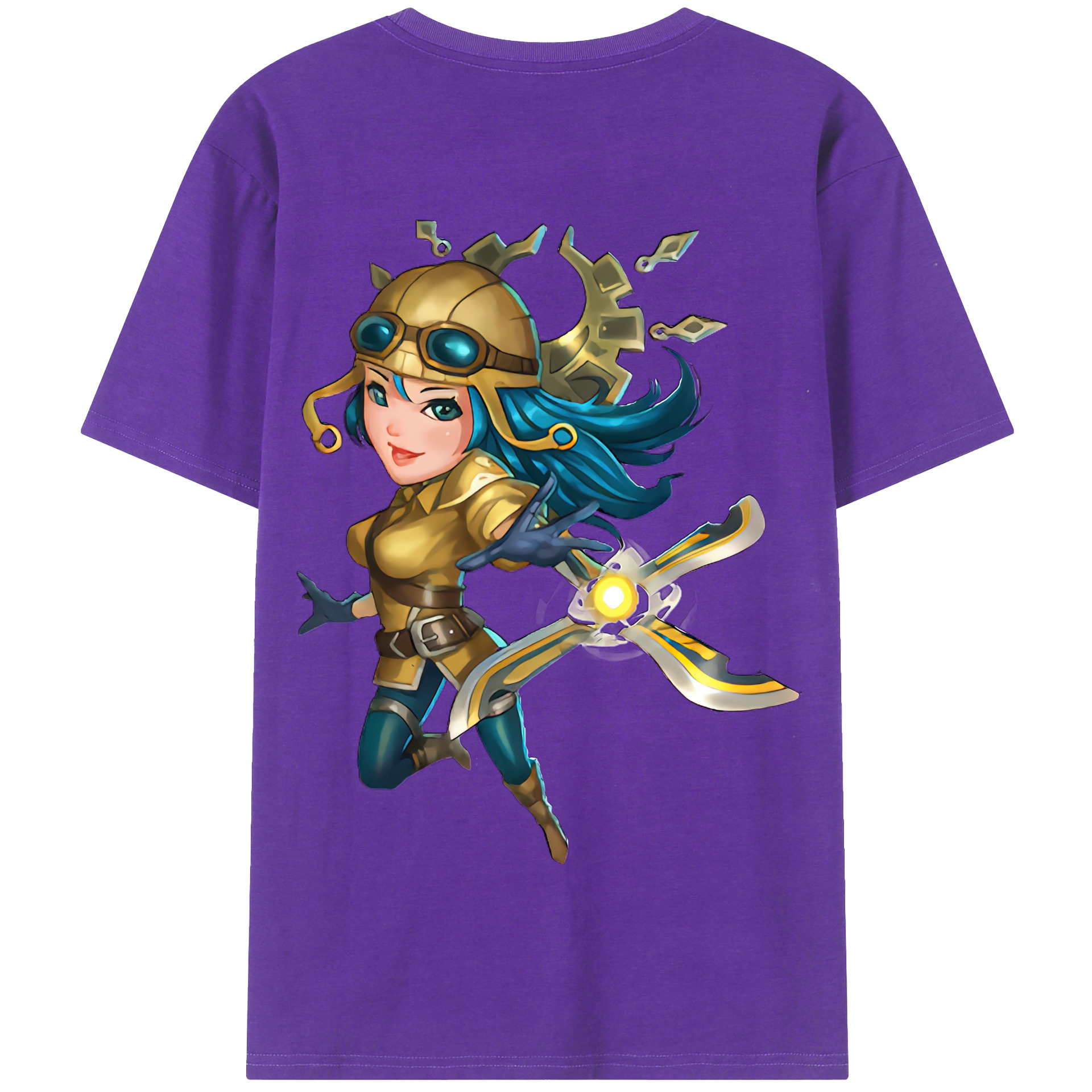 リーグ・オブ・レジェンド League of Legends LOL 綿100％半袖Tシャツ（背面プリント）
