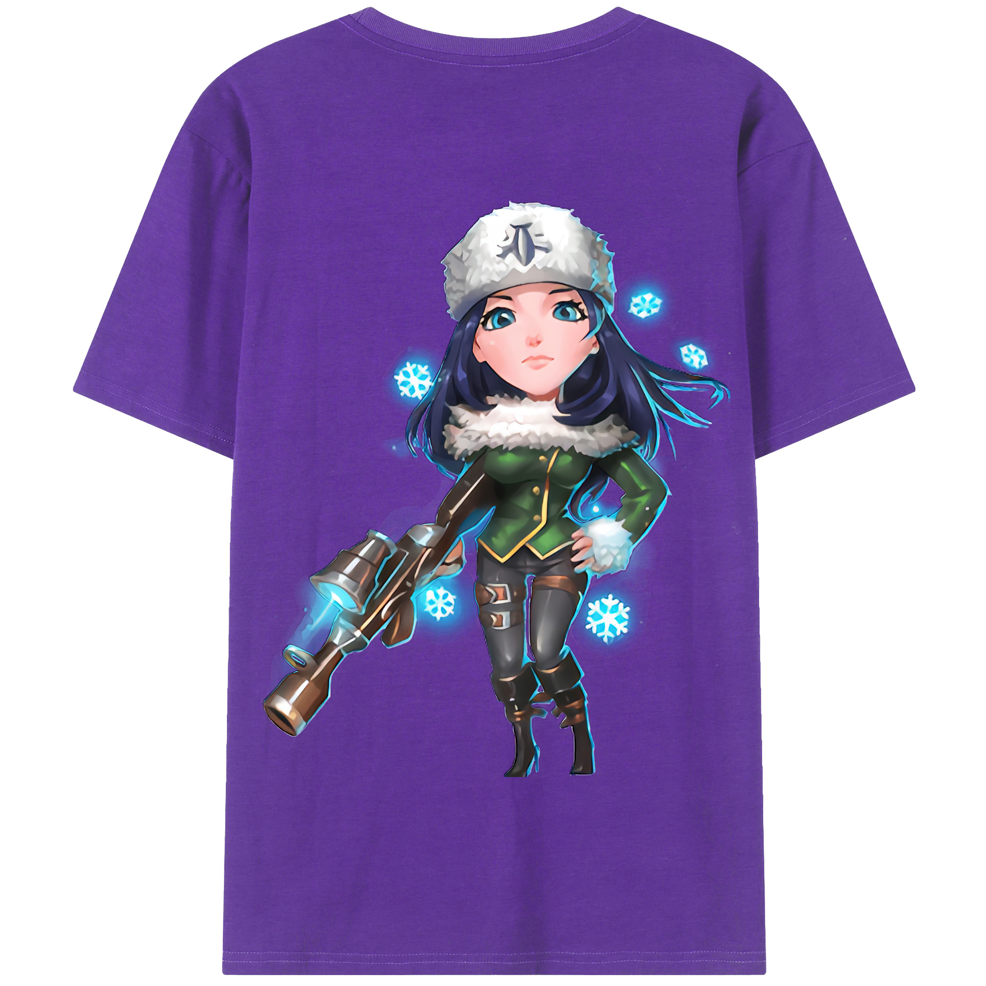 リーグ・オブ・レジェンド League of Legends LOL 綿100％半袖Tシャツ（背面プリント）