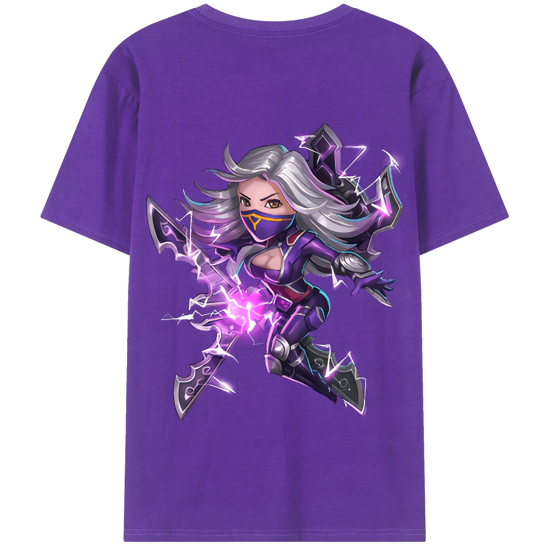 リーグ・オブ・レジェンド League of Legends LOL 綿100％半袖Tシャツ（背面プリント）