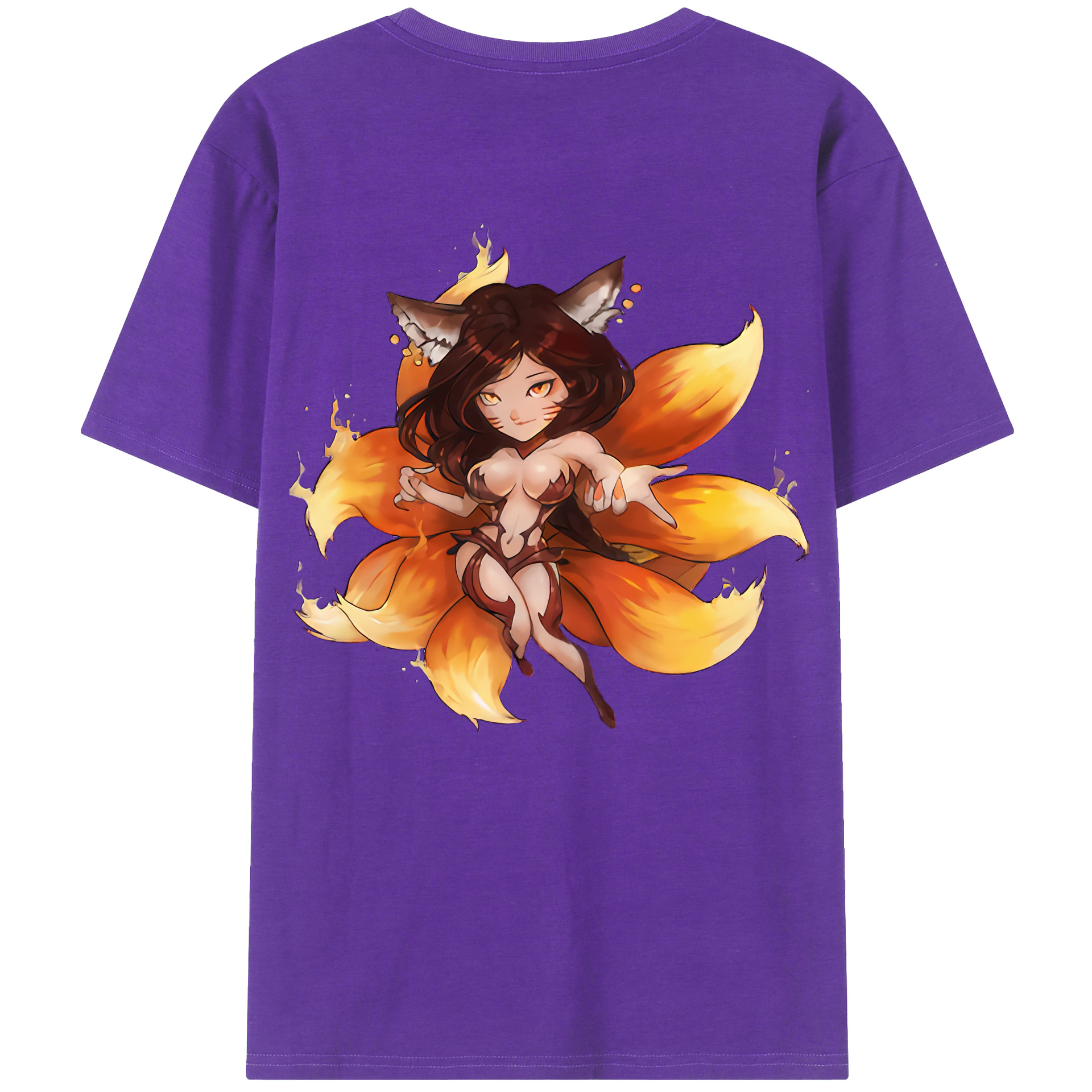 リーグ・オブ・レジェンド League of Legends LOL 綿100％半袖Tシャツ（背面プリント）