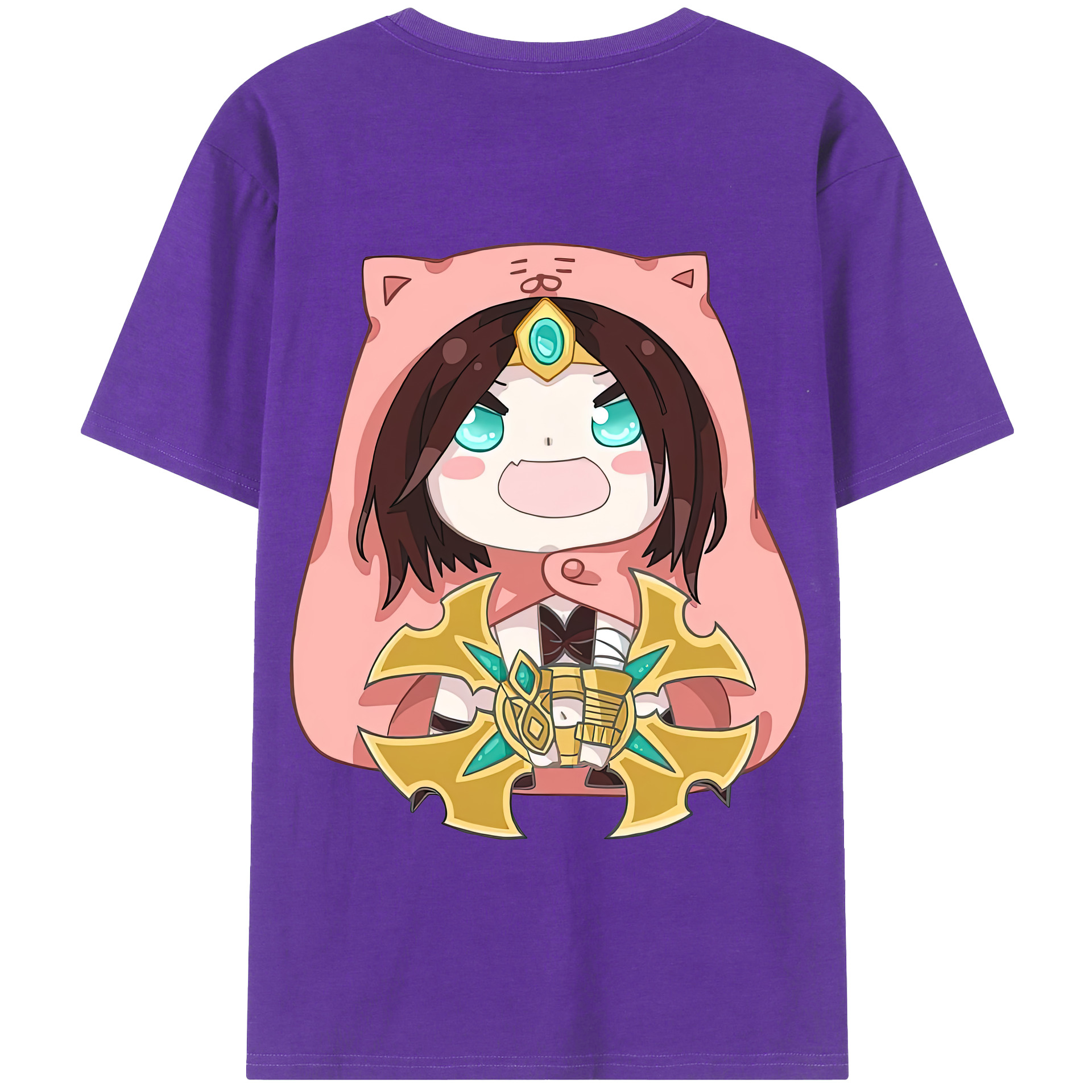 リーグ・オブ・レジェンド League of Legends LOL 綿100％半袖Tシャツ（背面プリント）